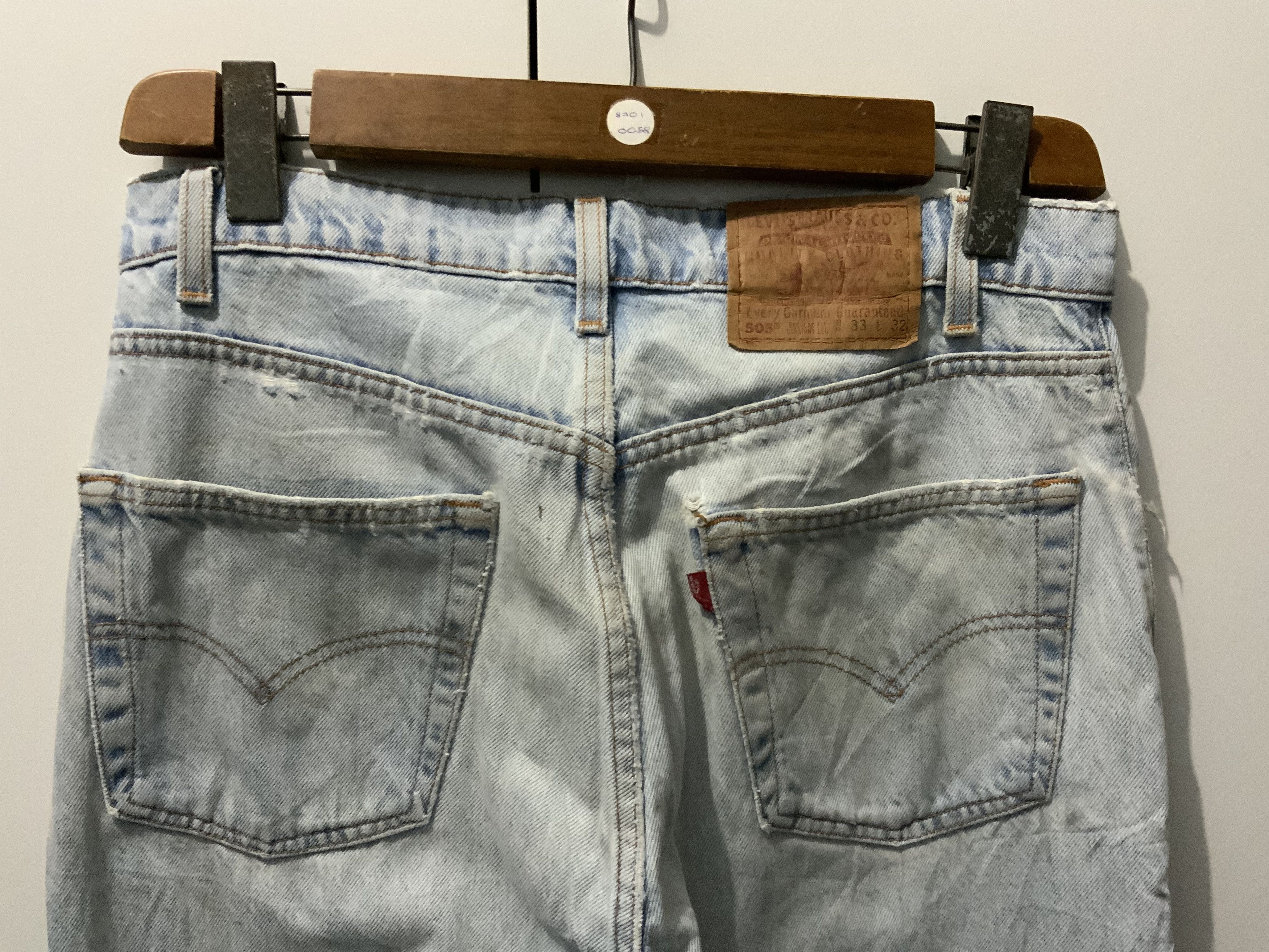 Levi's Vintage 90s Levi’s Faded Thrased Essential Denim Jeans Size US 33 - 9 Thumbnail