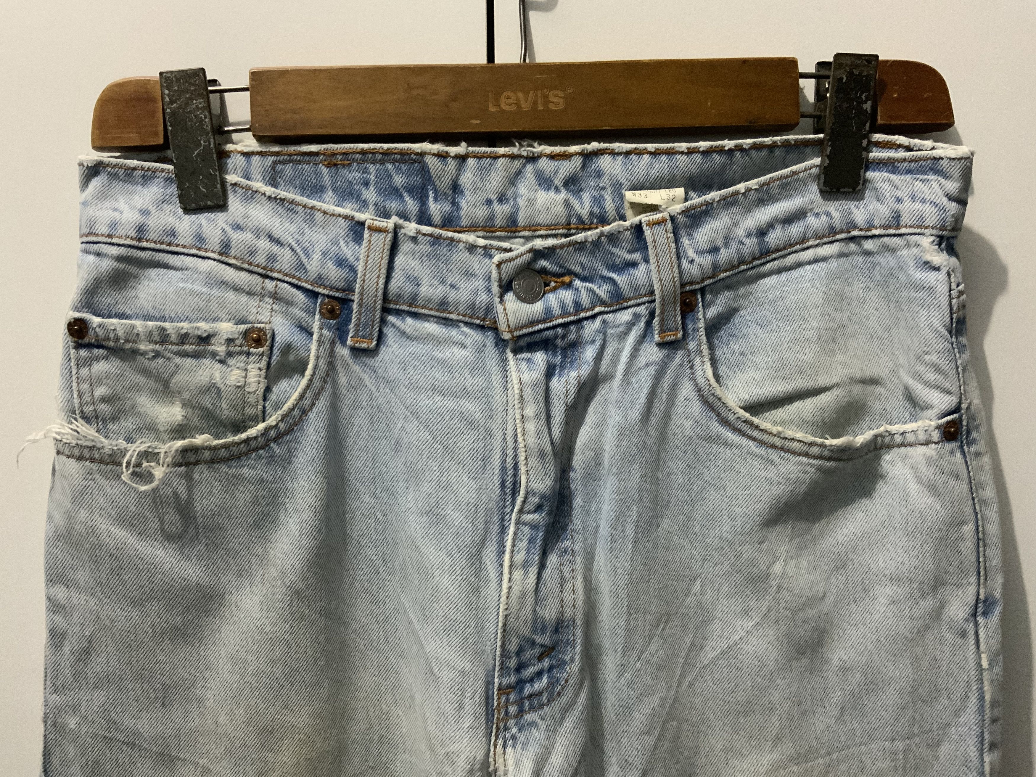 Levi's Vintage 90s Levi’s Faded Thrased Essential Denim Jeans Size US 33 - 3 Thumbnail