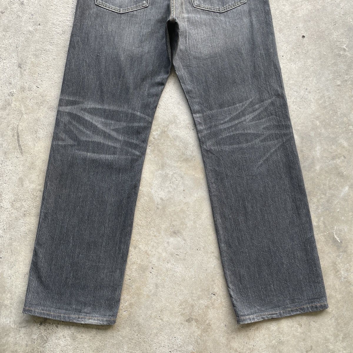 Japanese Brand W32x31🔥 Vintage Japanese Faded Black Denim Jeans Pants Size US 32 / EU 48 - 11 Thumbnail
