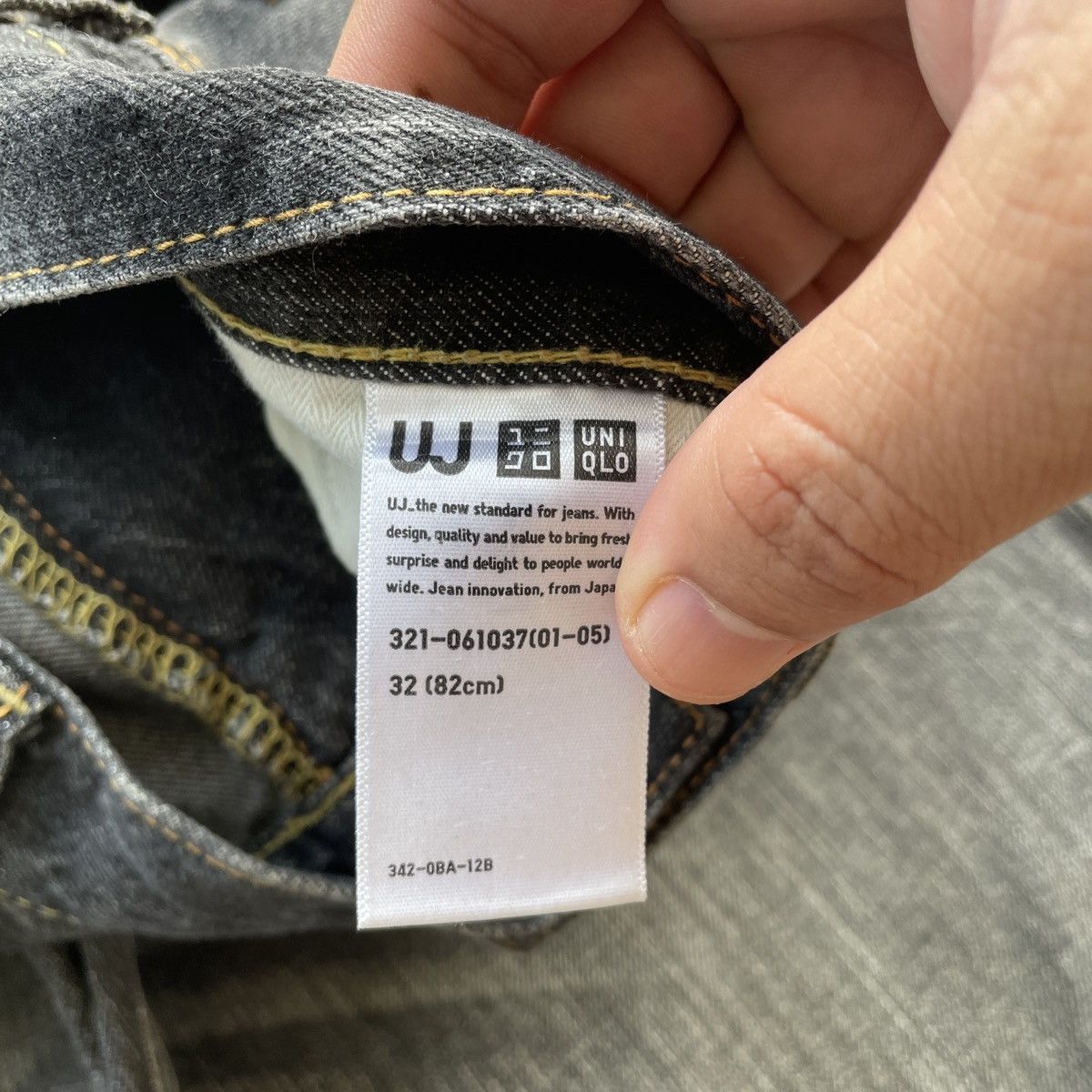 Japanese Brand W32x31🔥 Vintage Japanese Faded Black Denim Jeans Pants Size US 32 / EU 48 - 8 Thumbnail