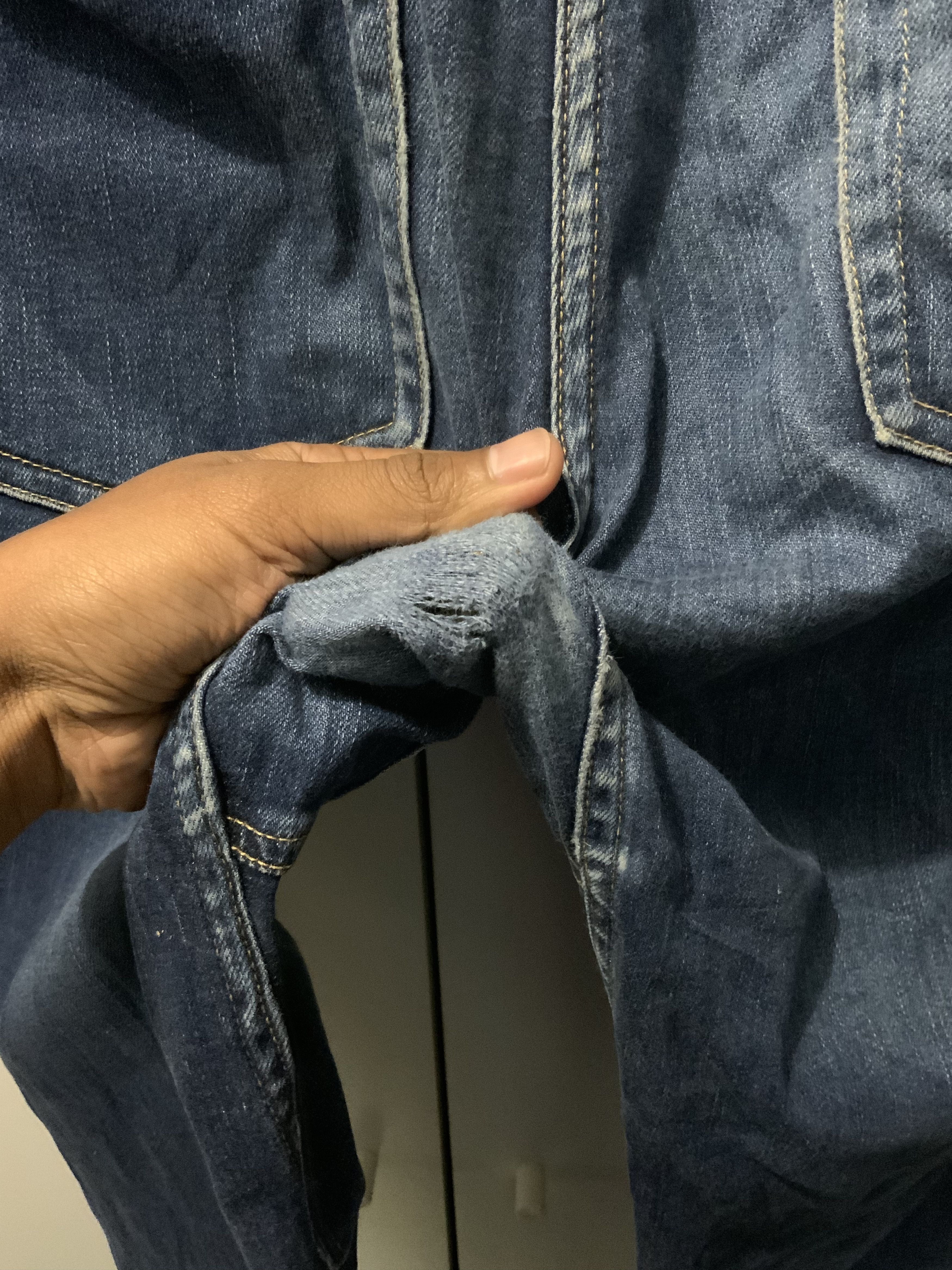 Japanese Brand Grammici USA Single Belt Fade Blue Denim Jeans Size US 32 / EU 48 - 12 Thumbnail