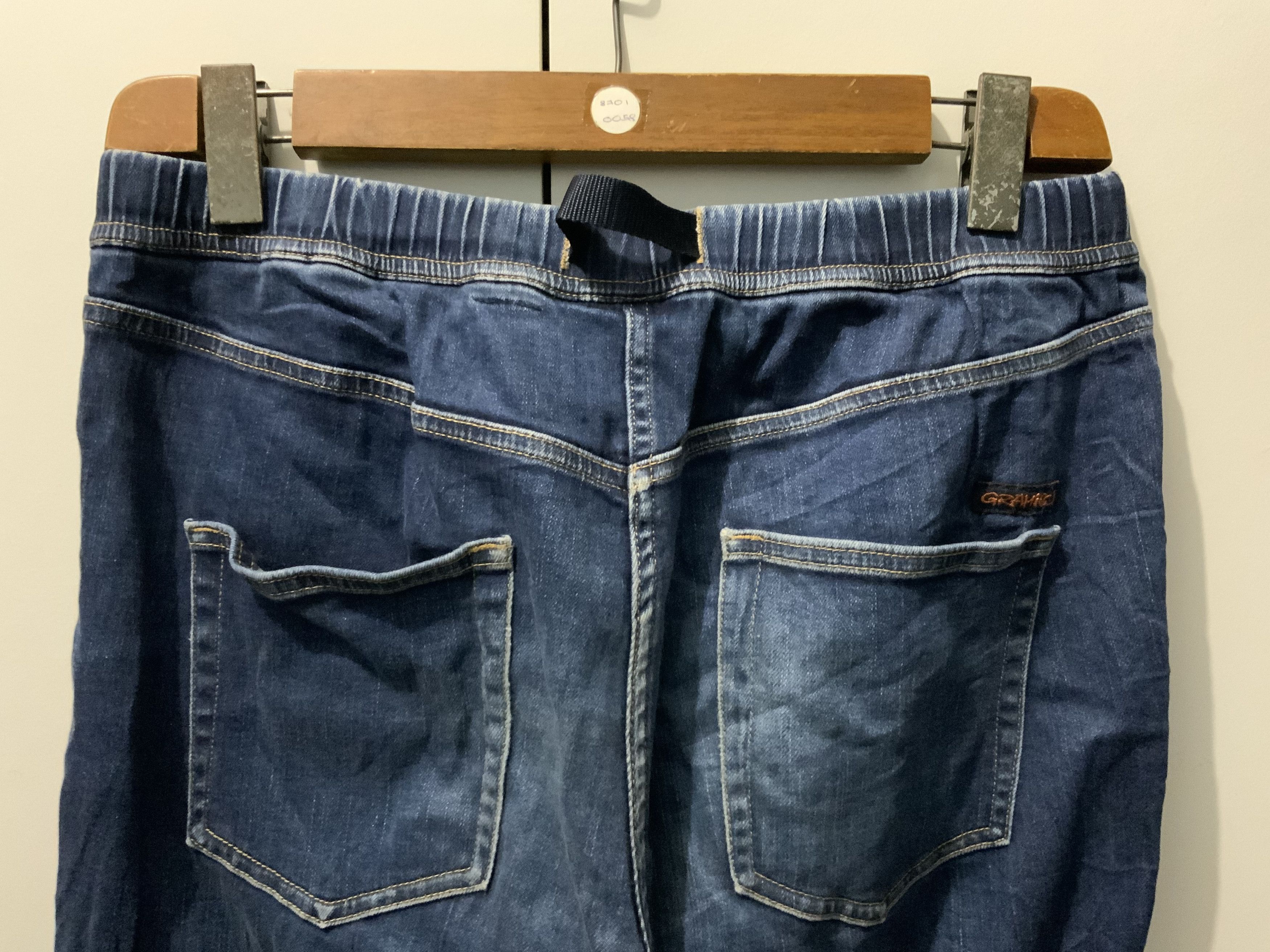 Japanese Brand Grammici USA Single Belt Fade Blue Denim Jeans Size US 32 / EU 48 - 9 Thumbnail