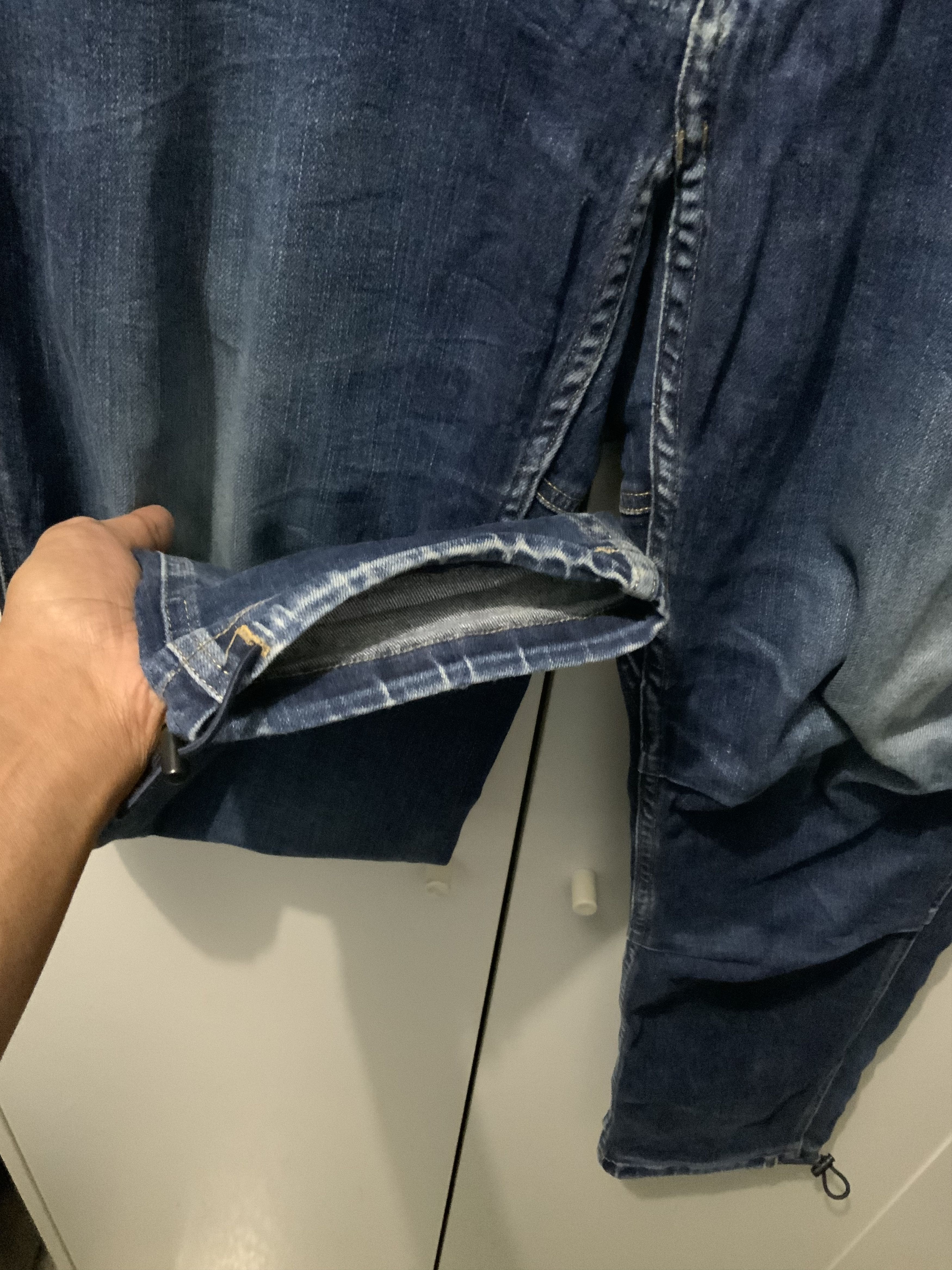 Japanese Brand Grammici USA Single Belt Fade Blue Denim Jeans Size US 32 / EU 48 - 7 Thumbnail