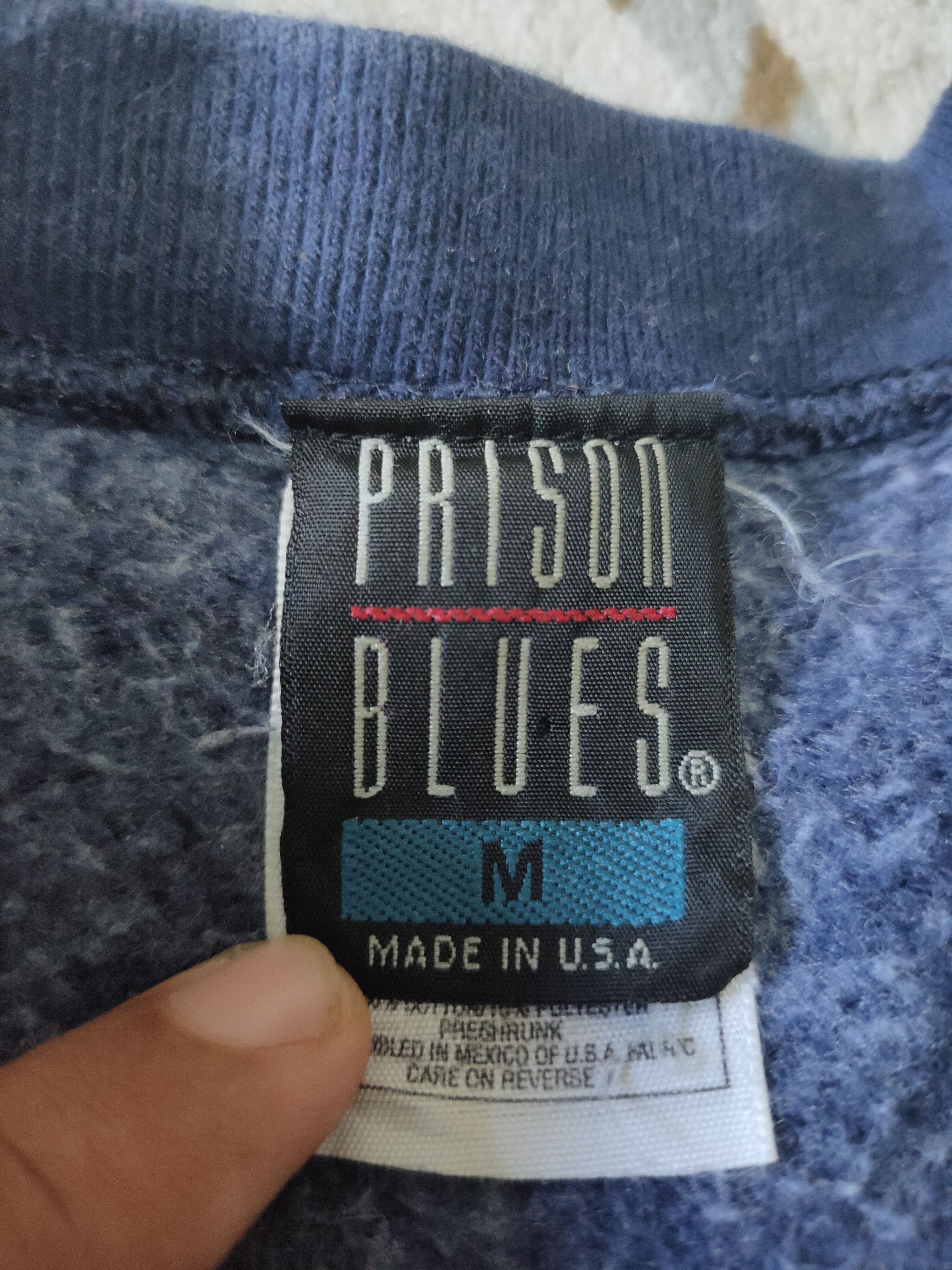 Vintage Prison Blues Sweatshirt Crewneck Jumper Pullover Size US M / EU 48-50 / 2 - 4 Thumbnail