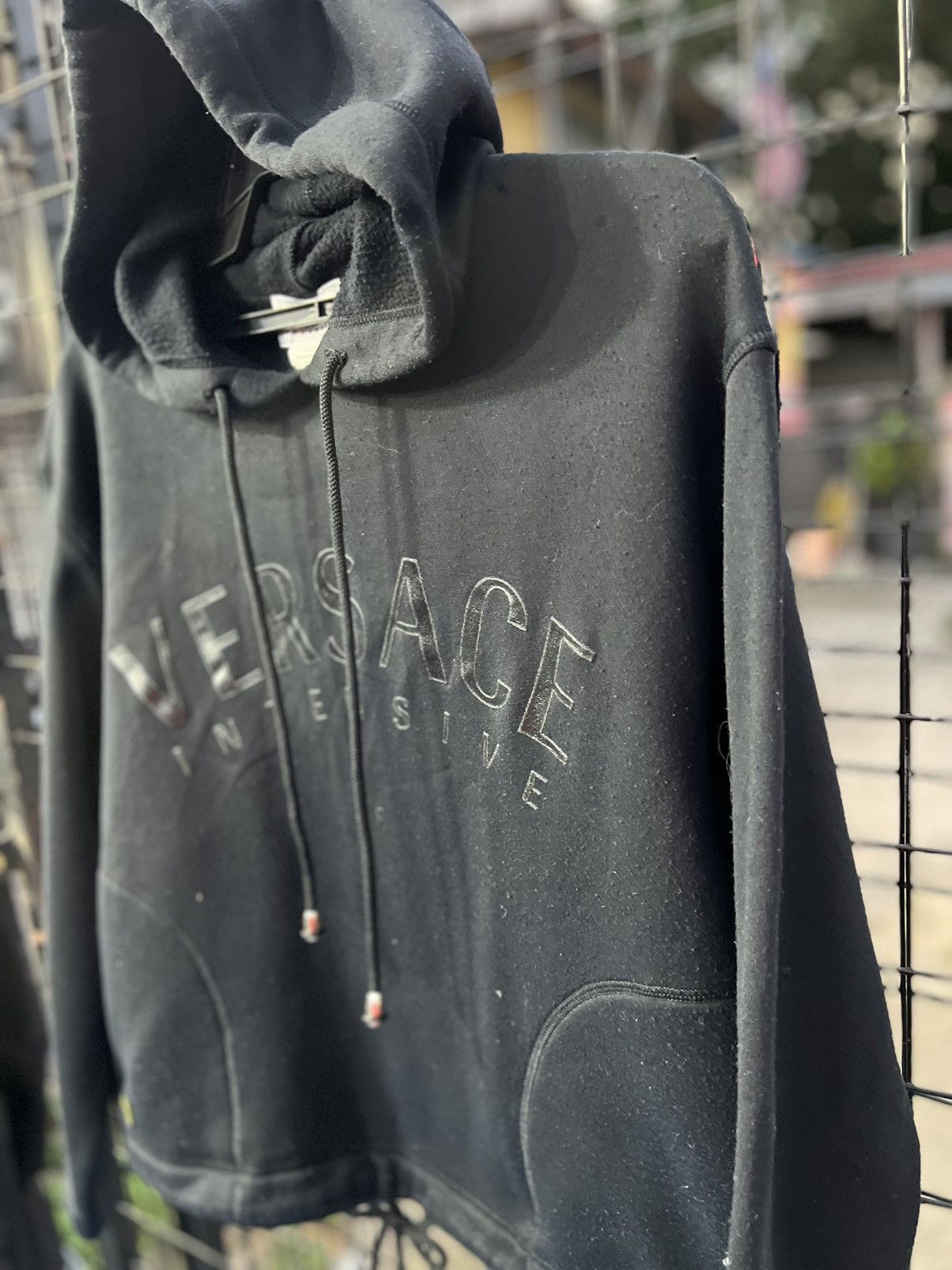 Versace Versace Italy sweater hoodie black embroidery logo Size US L / EU 52-54 / 3 - 2 Thumbnail