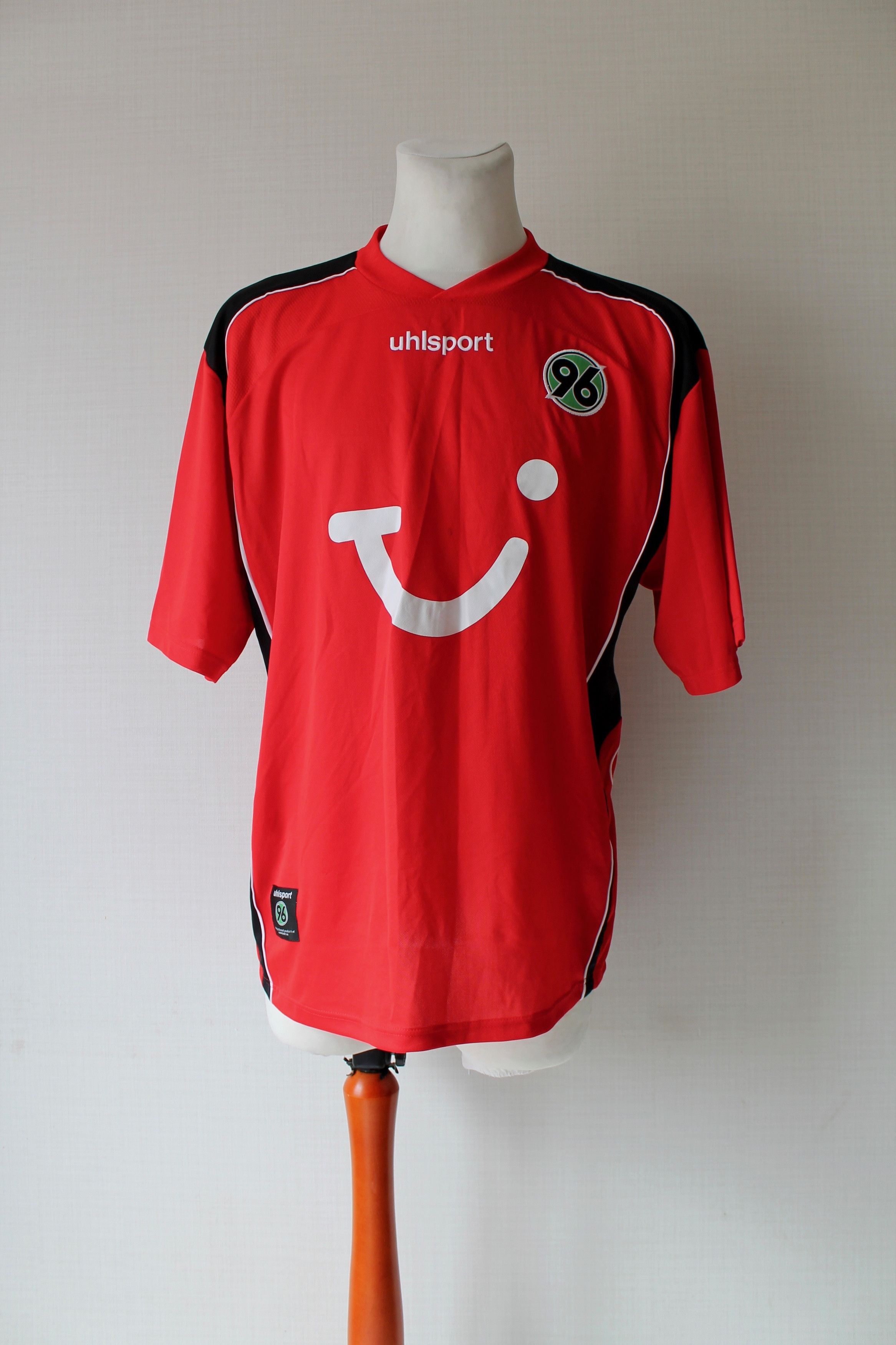 Vintage 2004 Hannover 96 Home #17 Krupnikovic Soccer Jersey shirt Size US XXL / EU 58 / 5 - 2 Thumbnail