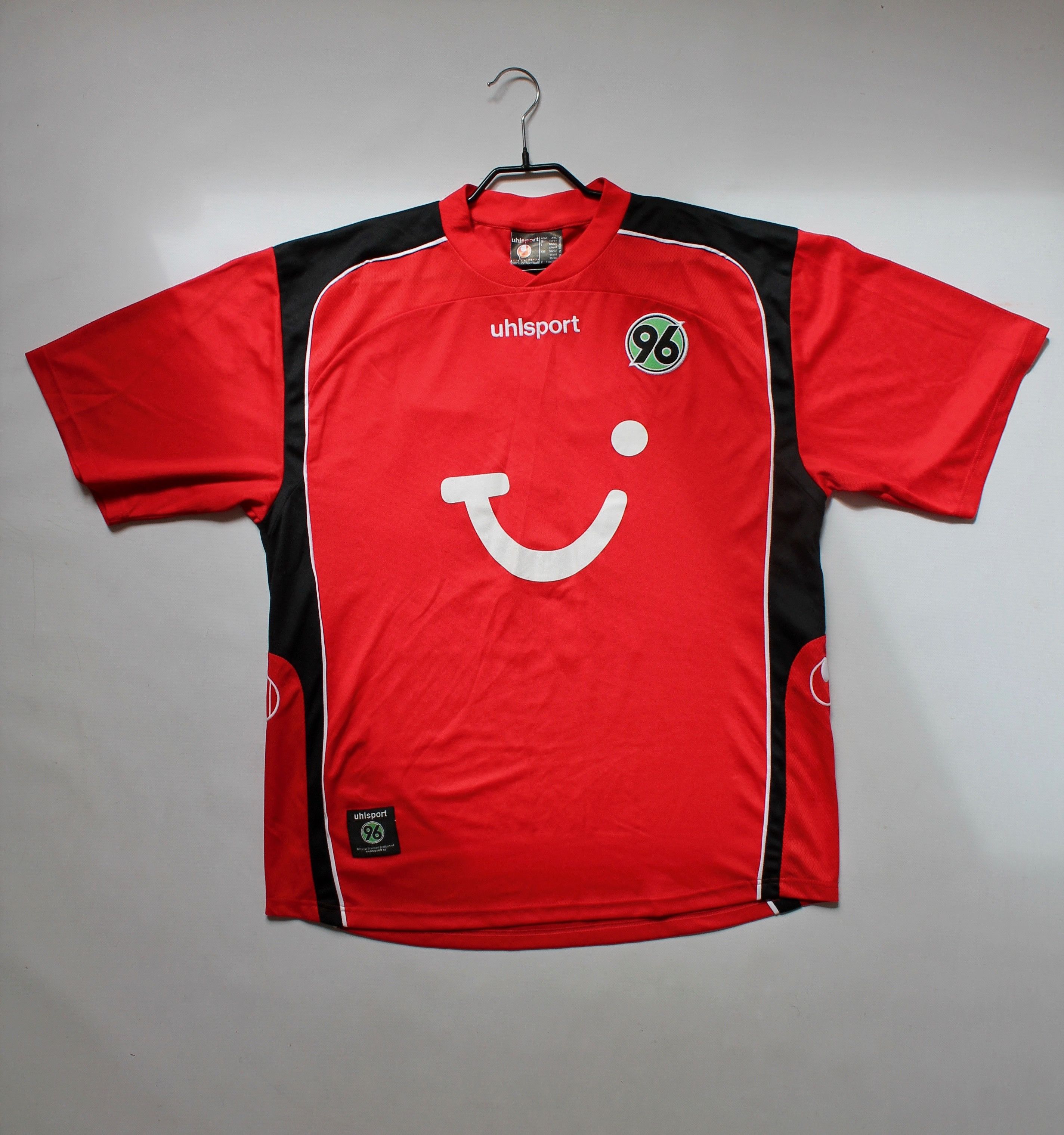 Vintage 2004 Hannover 96 Home #17 Krupnikovic Soccer Jersey shirt Size US XXL / EU 58 / 5 - 10 Thumbnail