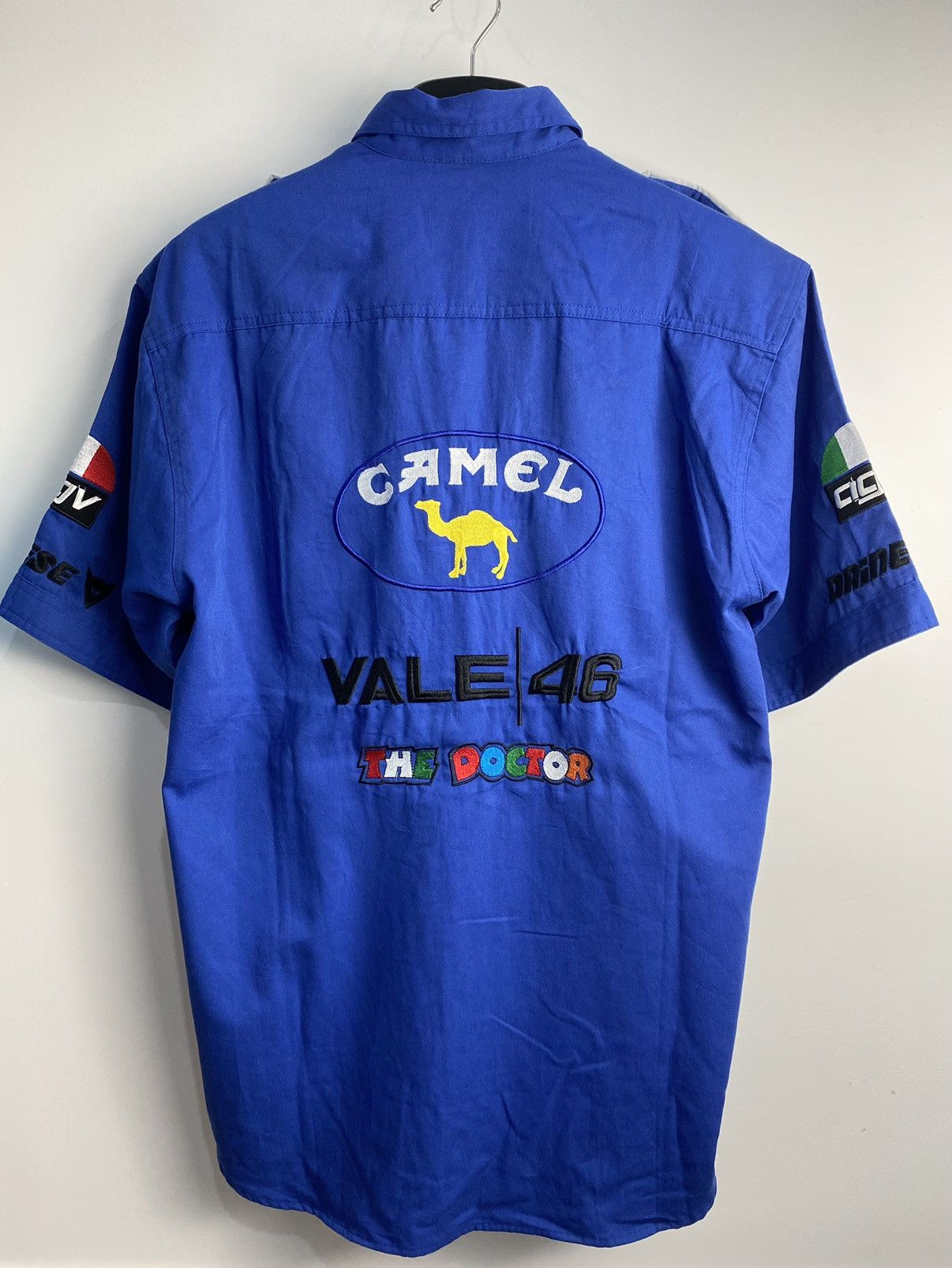 Camel Vintage Honda/Lotus F1 button up worn by pit crew members