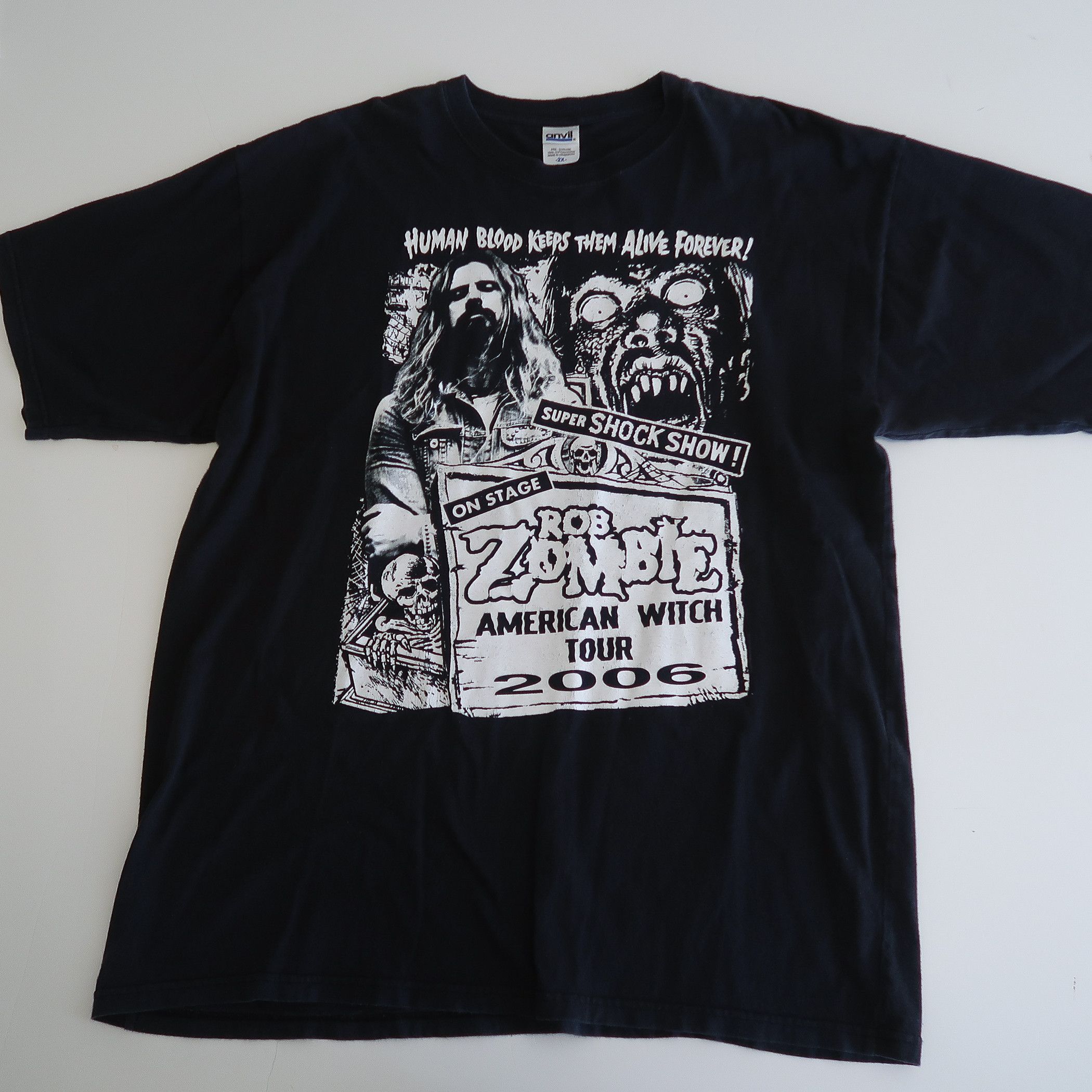 Vintage Rob Zombie 2006 American Witch tour tshirt XXL | Grailed