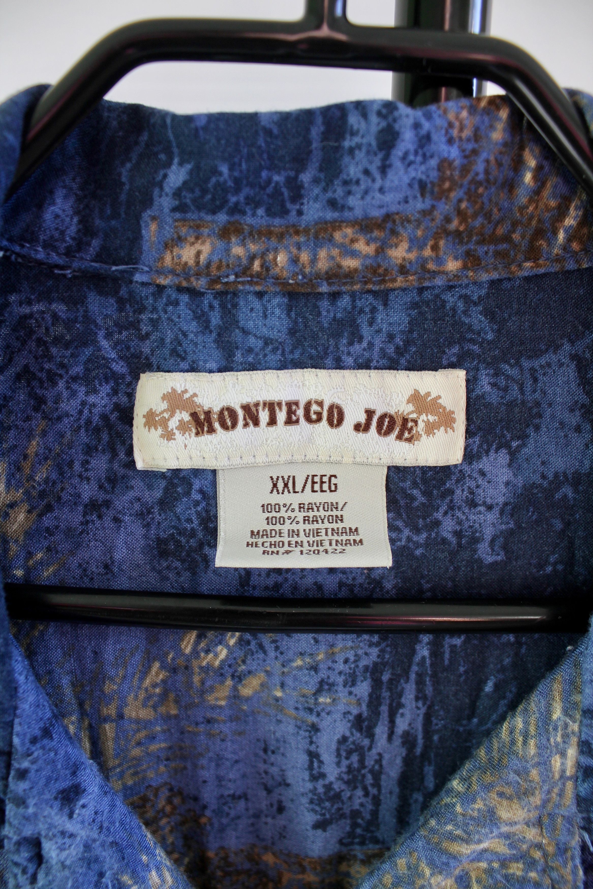 Vintage Montego Joe Vintage Hawaiian Shirt Blue Rayon XXL Size US XXL / EU 58 / 5 - 4 Thumbnail