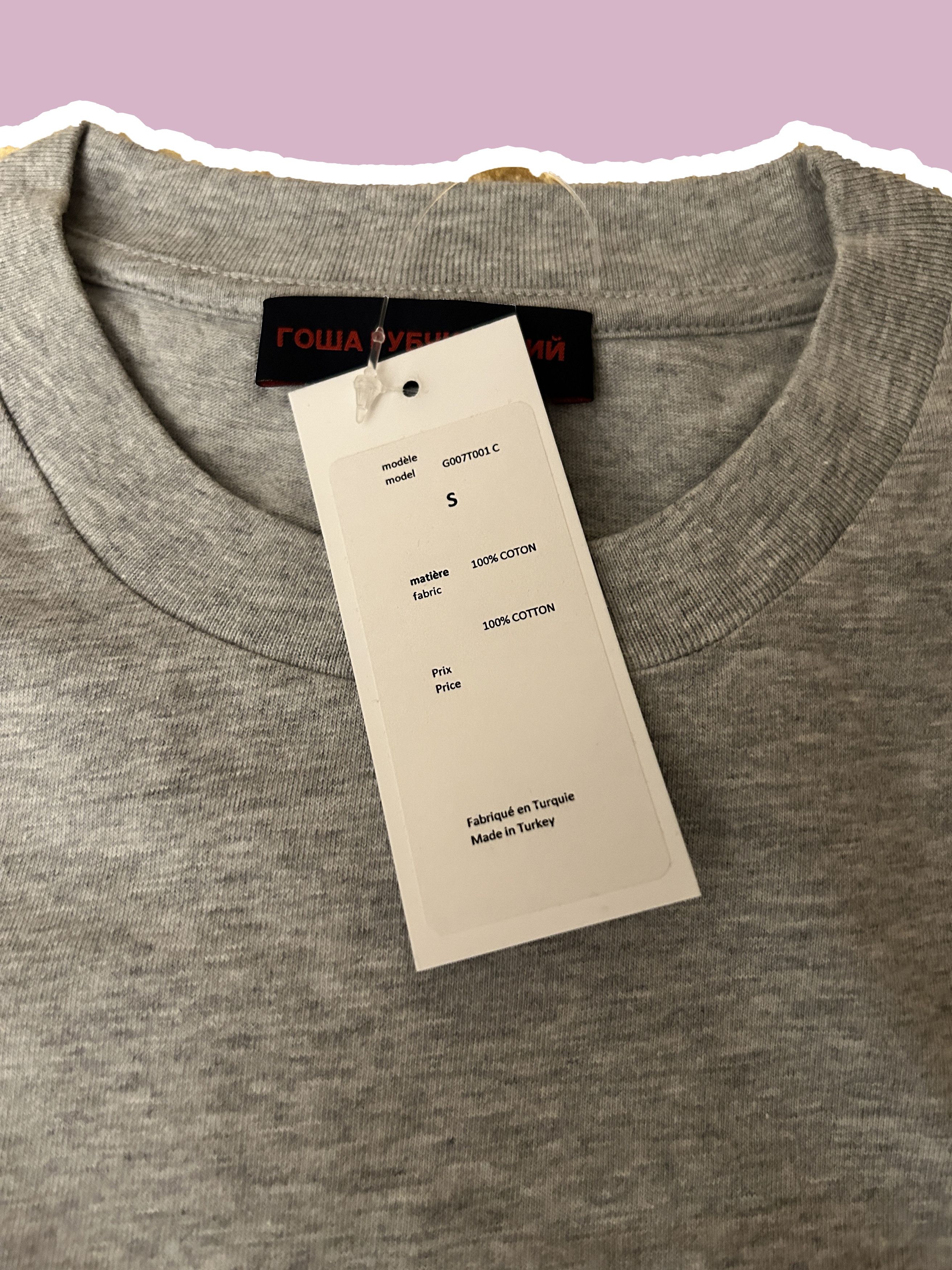 Gosha Rubchinskiy Gosha Rubchinskiy CNOPT Logo longsleeve T-shirt GREY TEXT Size US S / EU 44-46 / 1 - 4 Thumbnail