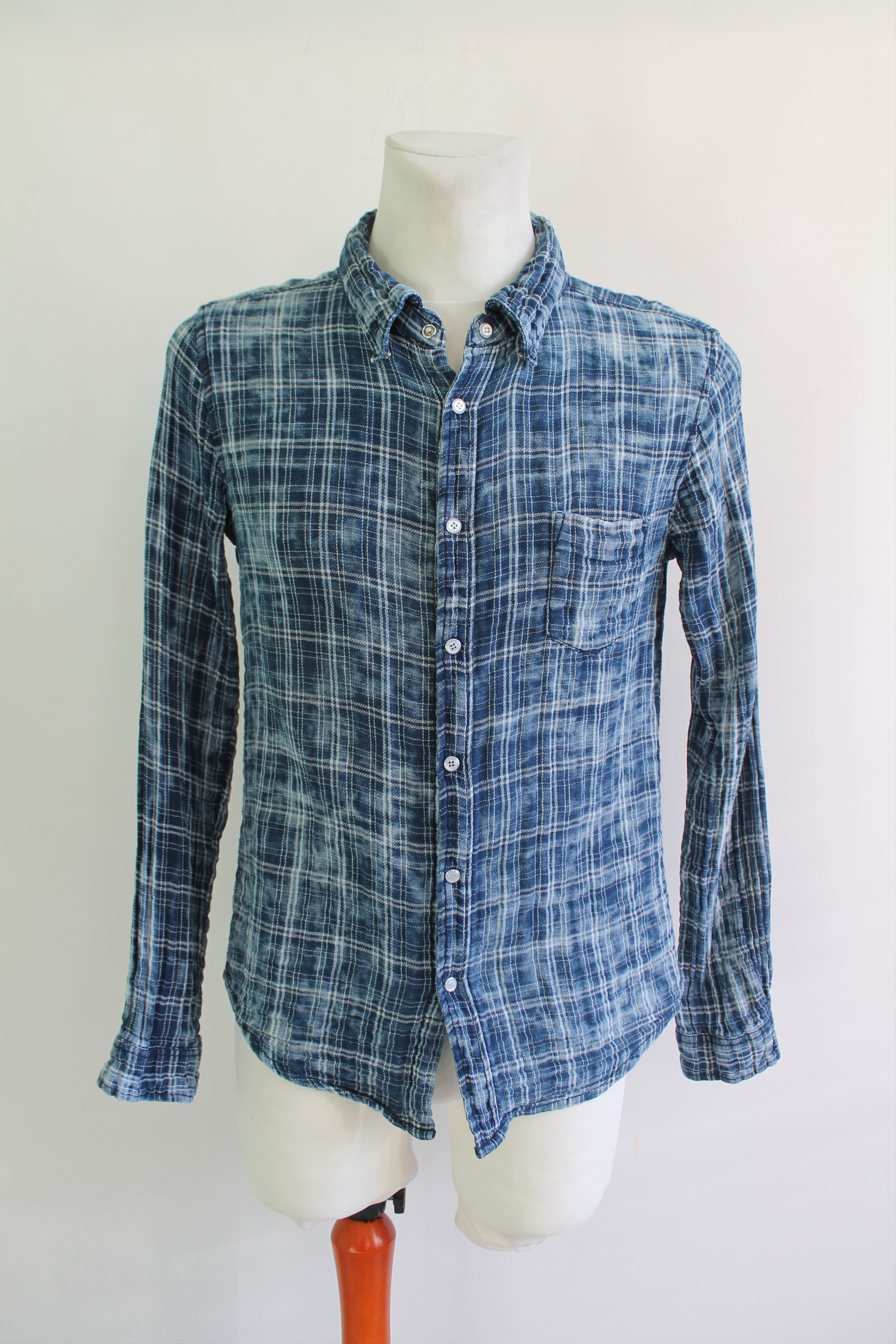 Japanese Brand One Green Elephant Plaid Shirt size Small Size US S / EU 44-46 / 1 - 1 Thumbnail