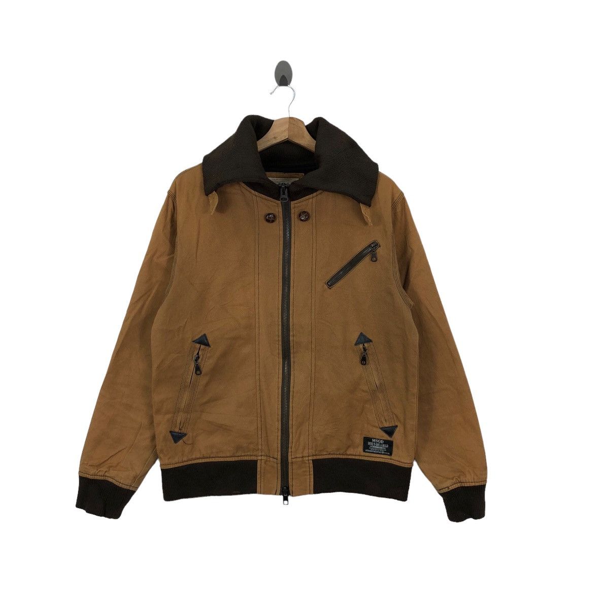 Japanese Brand × Vintage MASTERGROUND Khaki Jacket Casual Style Workwear Japanese Size US M / EU 48-50 / 2 - 1 Thumbnail