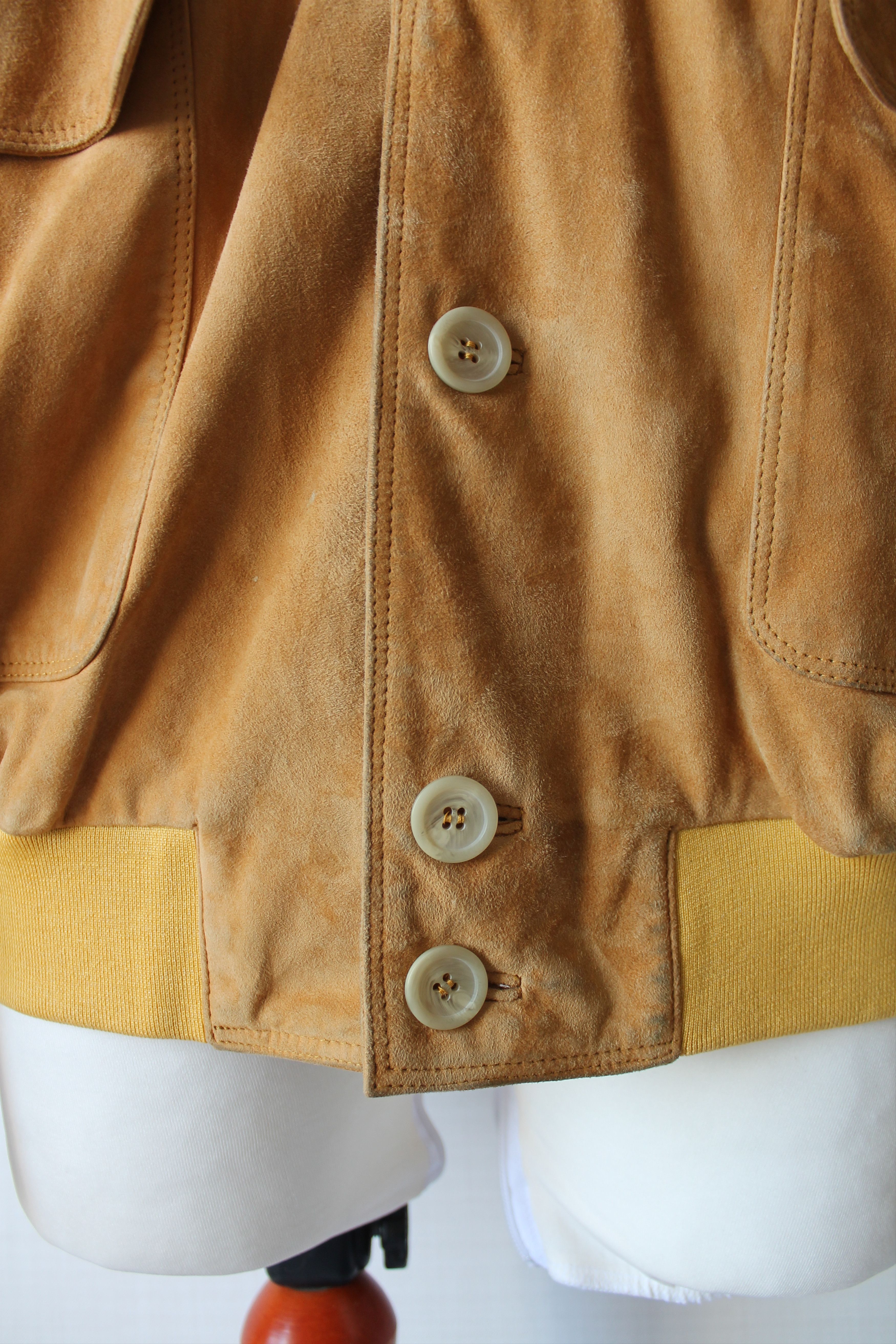 Vintage KAPRAUN Vintage Suede Jacket Size 58 yellow Size US XXL / EU 58 / 5 - 3 Thumbnail