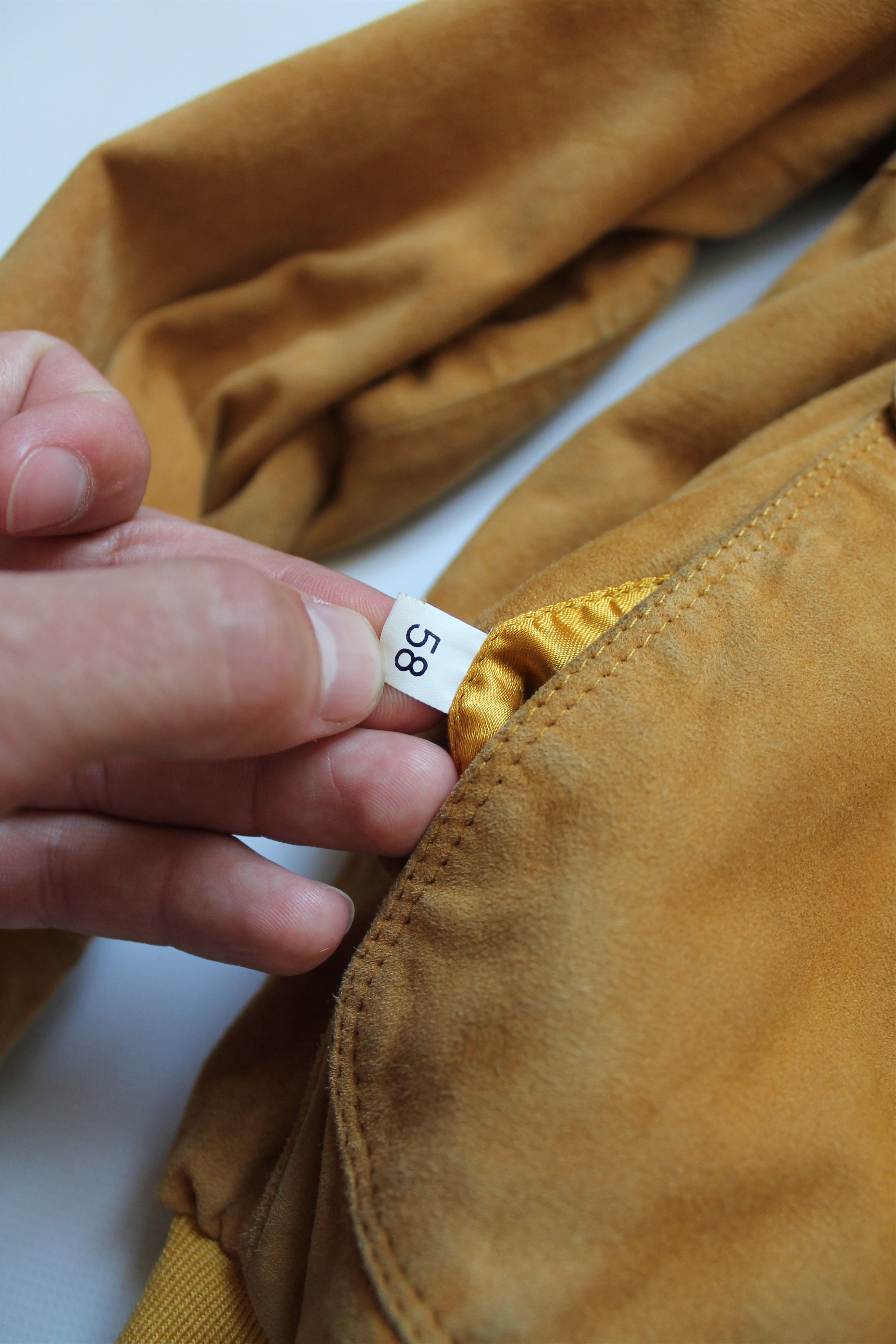 Vintage KAPRAUN Vintage Suede Jacket Size 58 yellow Size US XXL / EU 58 / 5 - 6 Thumbnail