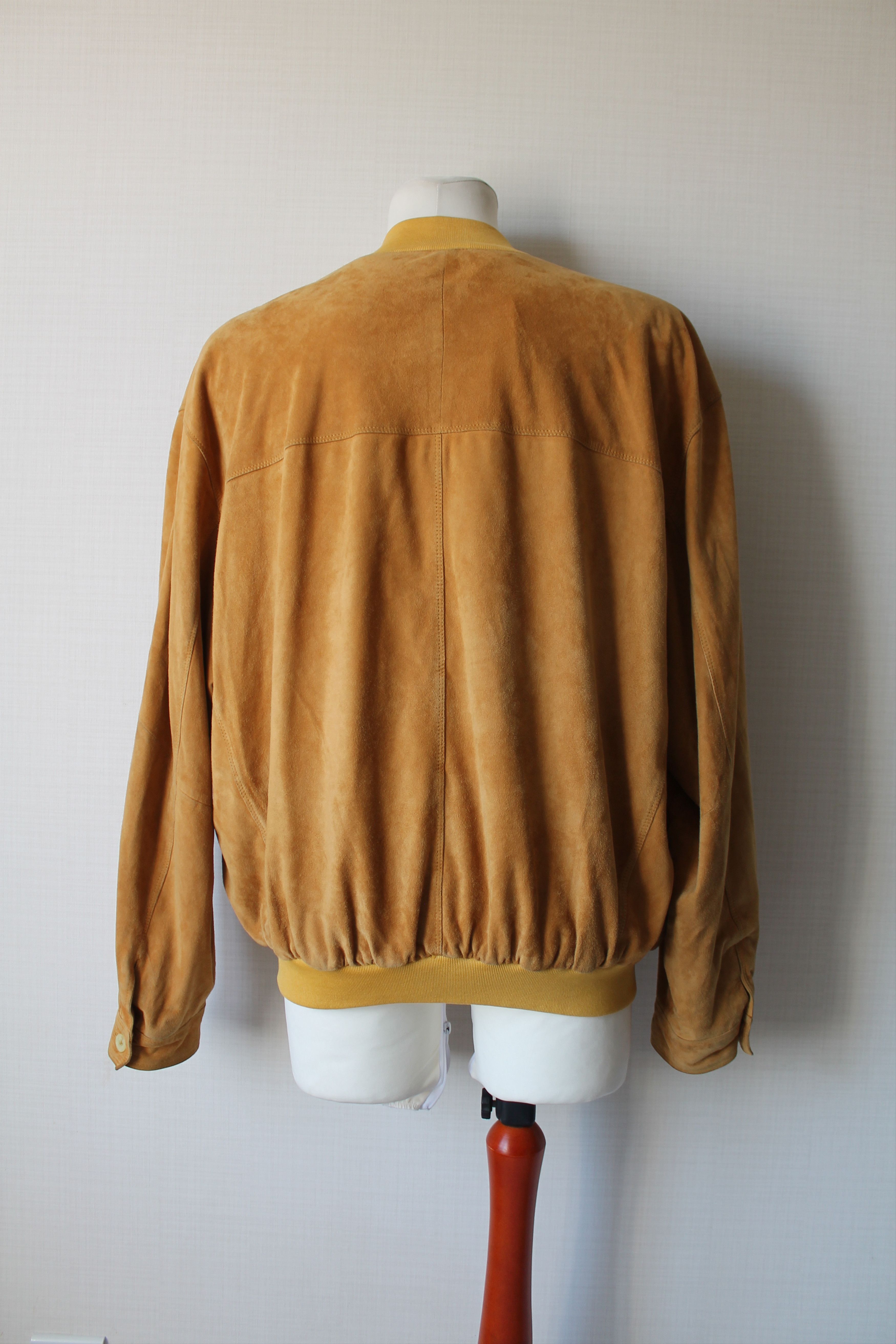 Vintage KAPRAUN Vintage Suede Jacket Size 58 yellow Size US XXL / EU 58 / 5 - 4 Thumbnail