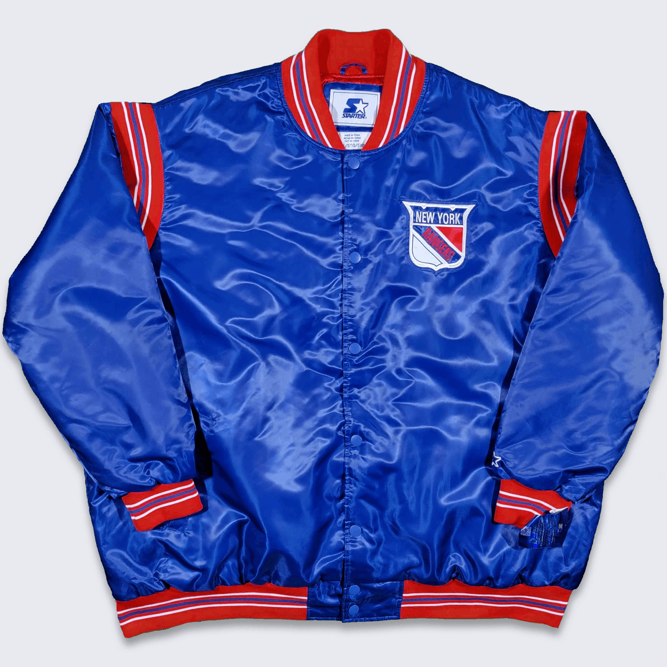 New York Rangers Starter Satin Bomber Jacket