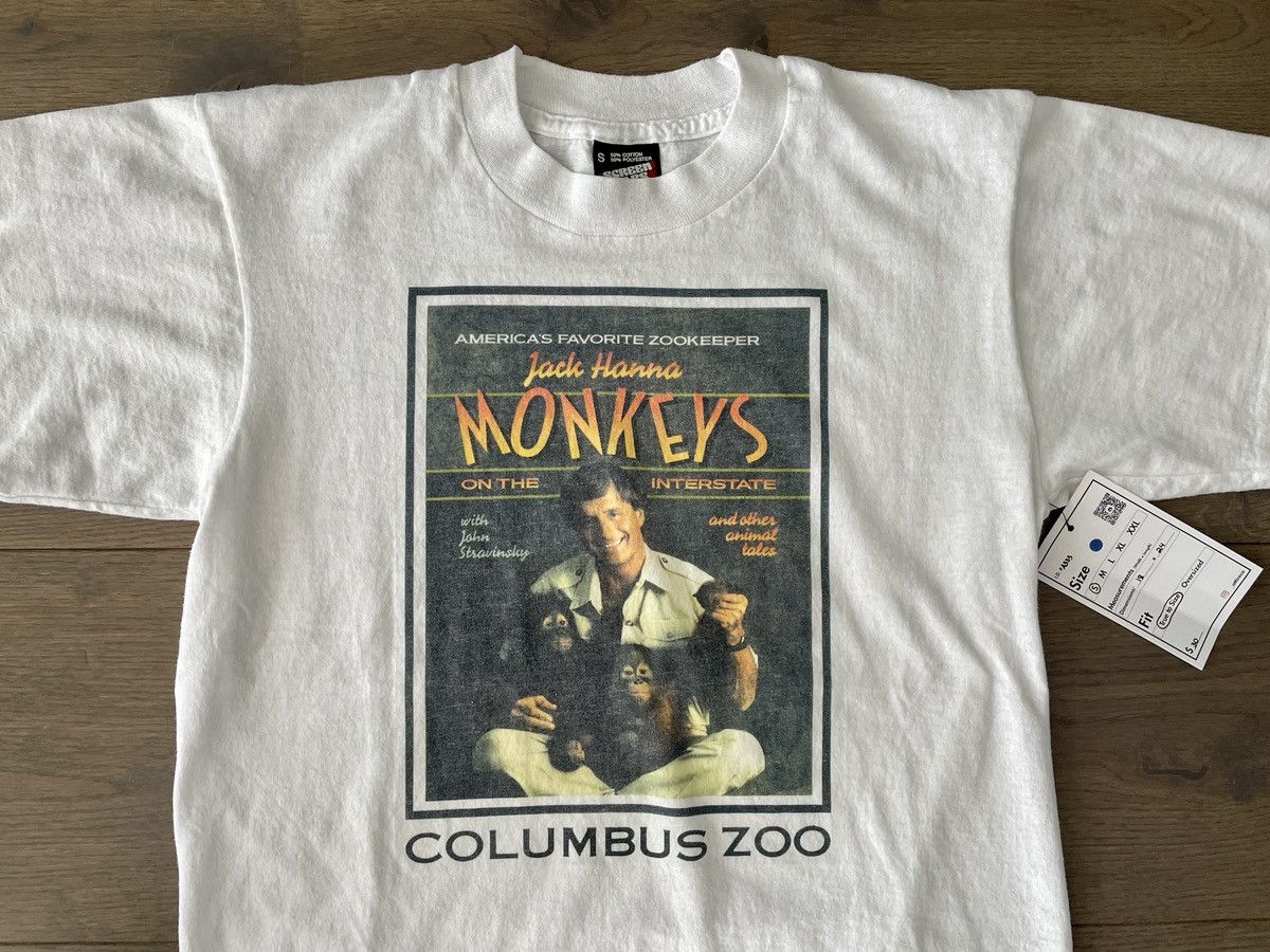 Jack Hanna Columbus Zoo Screen Stars Vintage T-Shirt USA