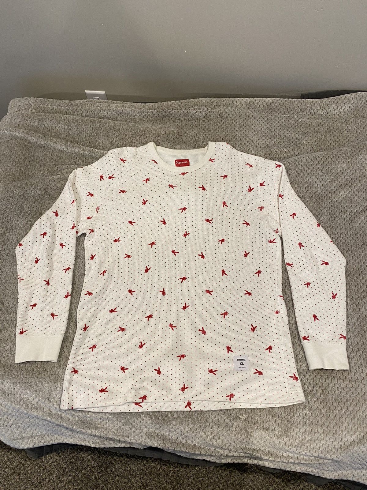 Supreme Supreme/Playboy long sleeve waffle thermal | Grailed