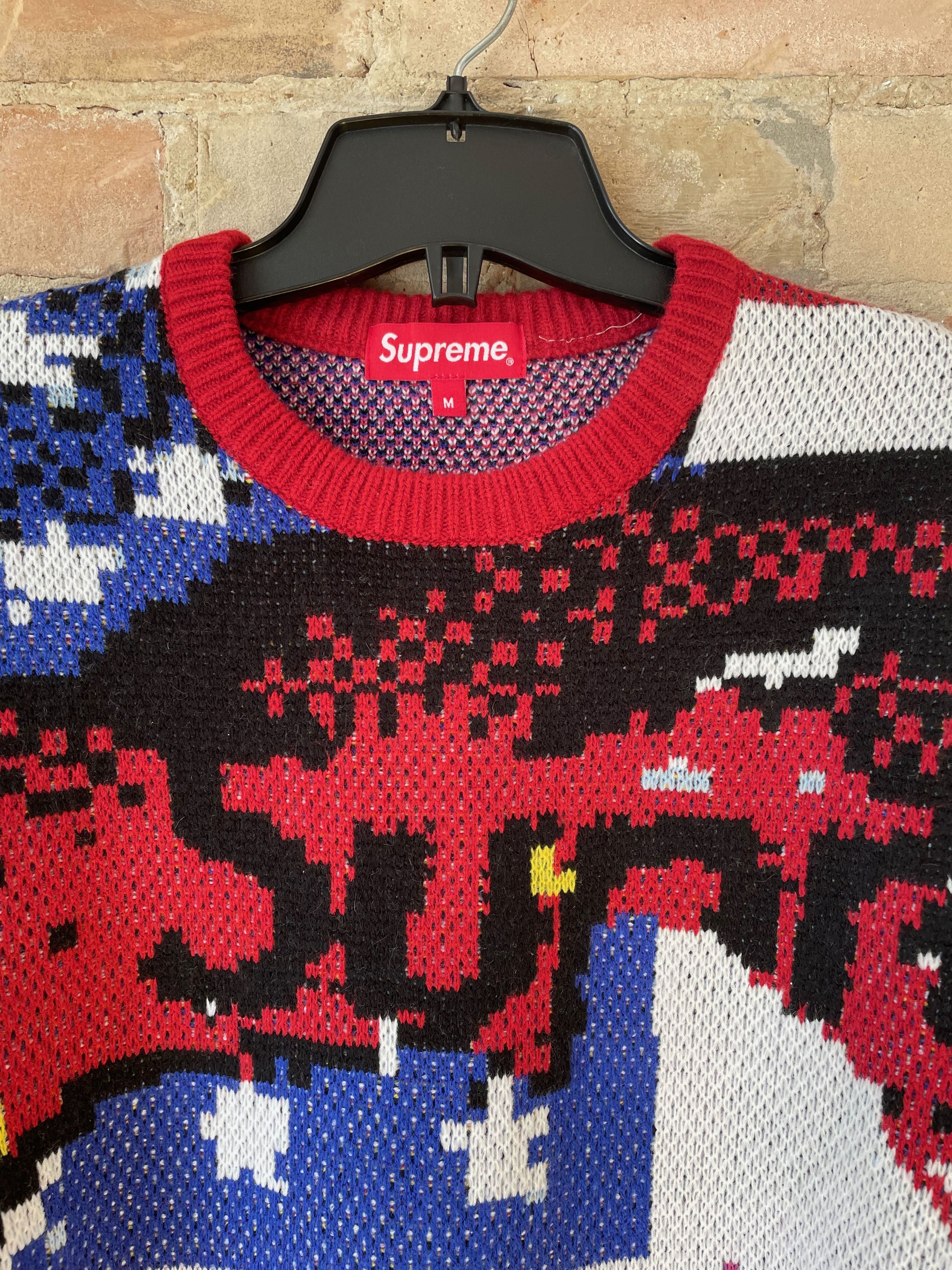 Supreme Digital Flag Sweater | Grailed