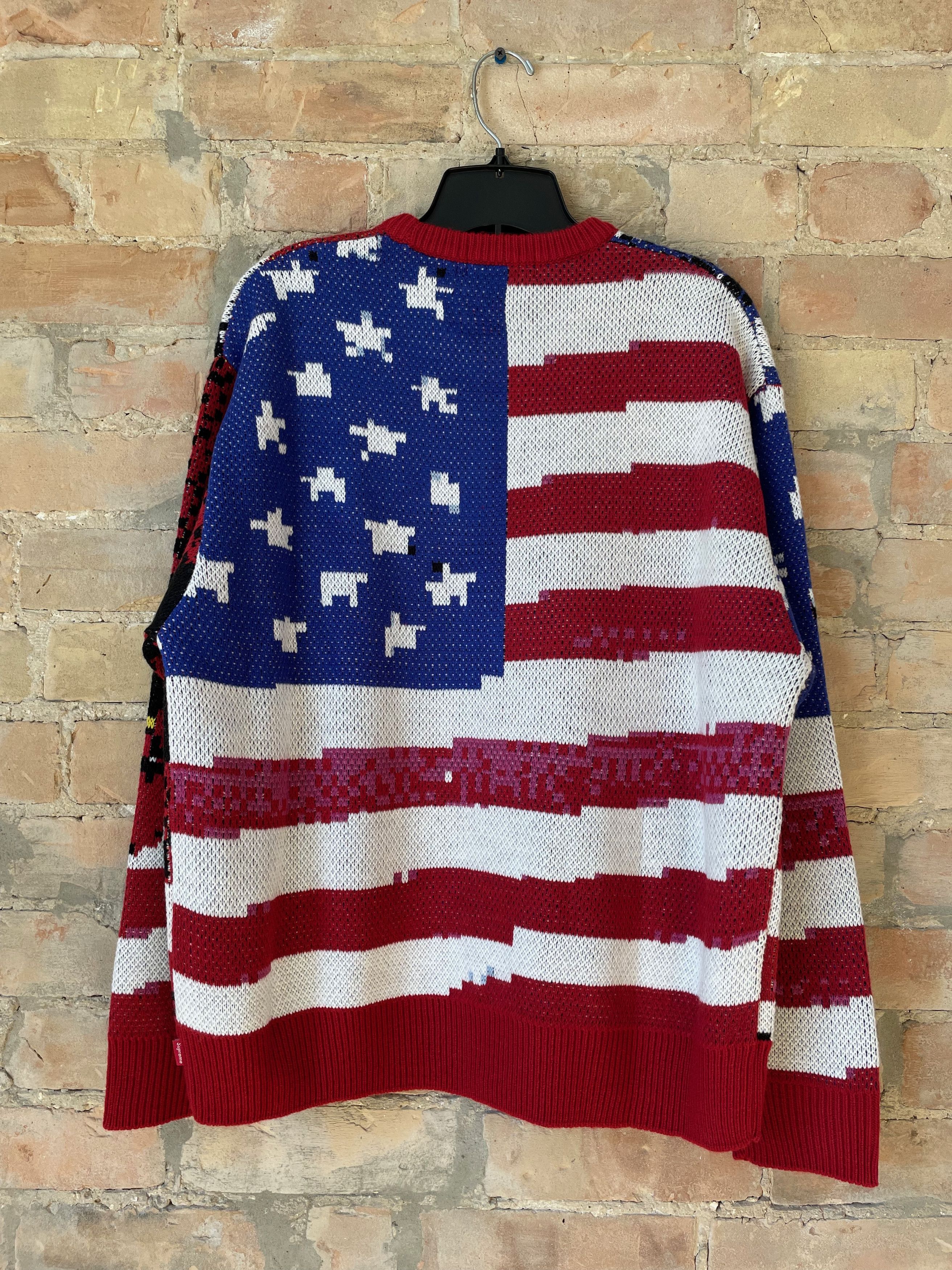 Supreme Digital Flag Sweater Size US M / EU 48-50 / 2 - 3 Thumbnail