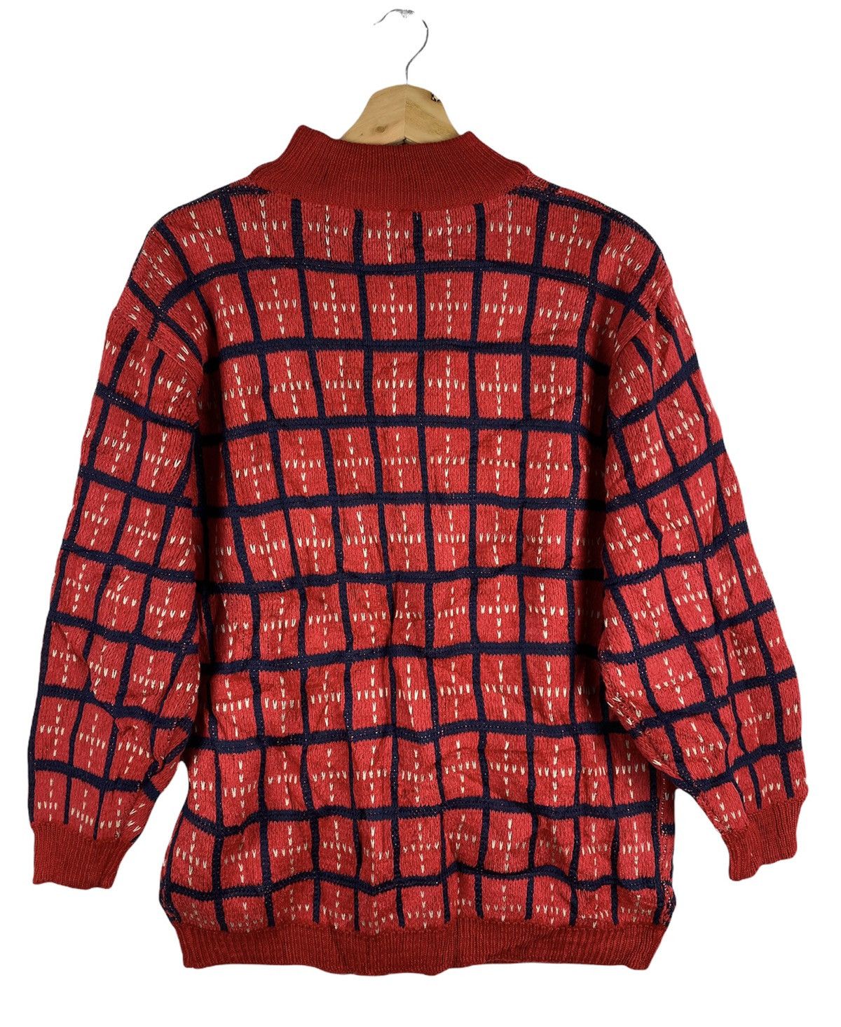 Coogi × Japanese Brand Vintage 90’s Pinion Coogi Style Knit Sweater Mock Neck Size US L / EU 52-54 / 3 - 8 Thumbnail