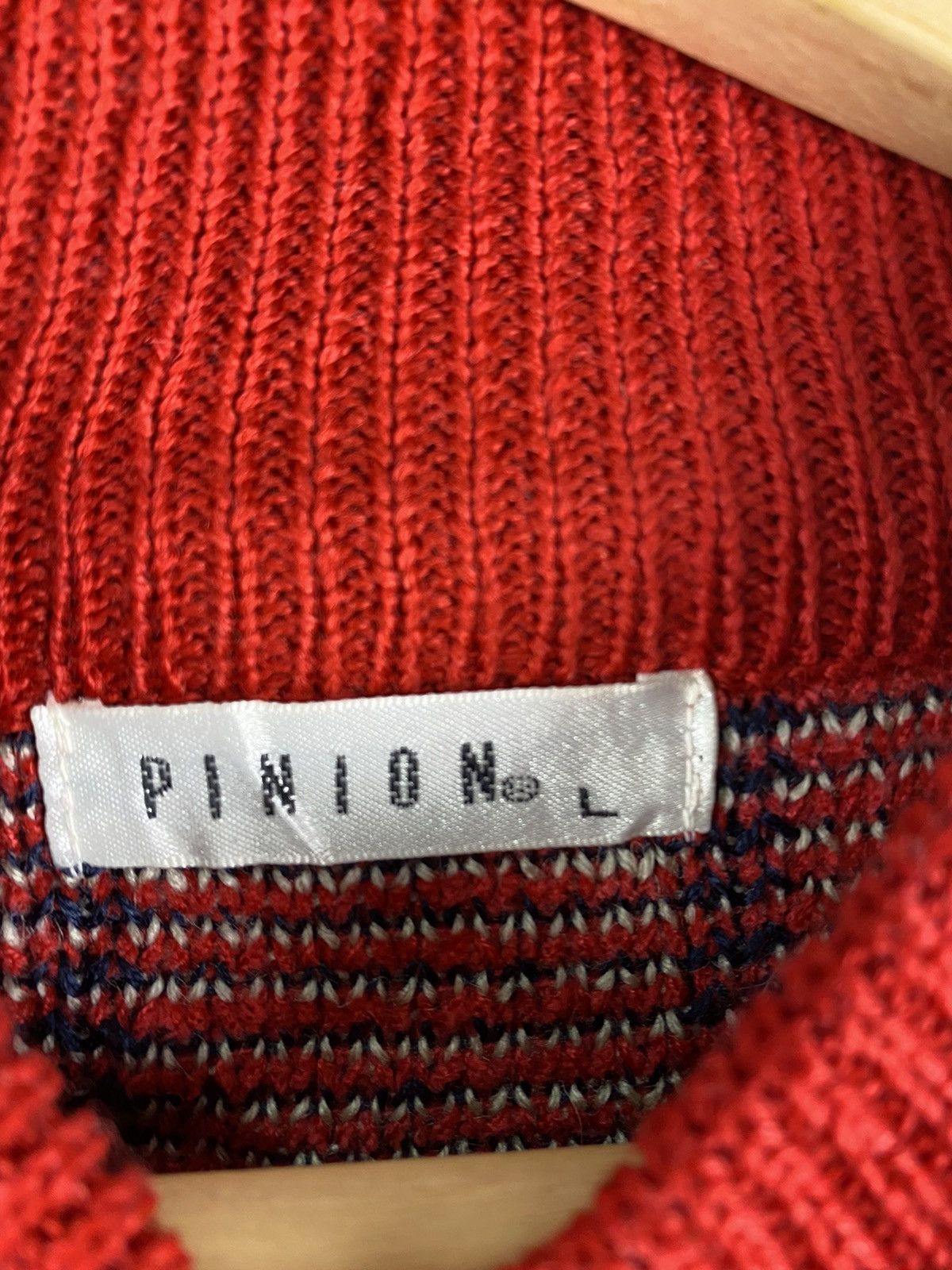 Coogi × Japanese Brand Vintage 90’s Pinion Coogi Style Knit Sweater Mock Neck Size US L / EU 52-54 / 3 - 5 Thumbnail