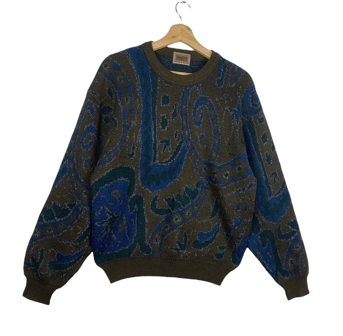 Japanese Brand STEAL 🔥 Vintage Native x Navajo Knit Sweater By Browdwin Size US L / EU 52-54 / 3 - 2 Thumbnail