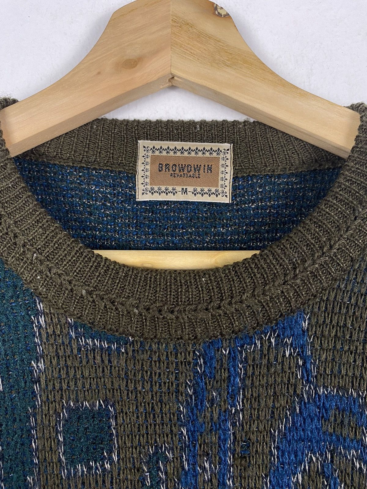 Japanese Brand STEAL 🔥 Vintage Native x Navajo Knit Sweater By Browdwin Size US L / EU 52-54 / 3 - 4 Thumbnail