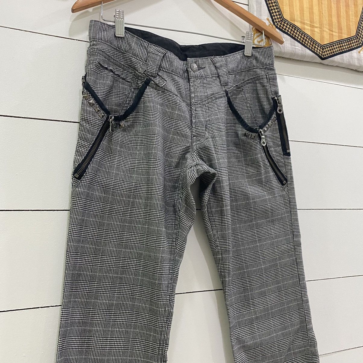If Six Was Nine × Le Grande Bleu (L.G.B.) × PPFM Vintage PPFM Tactical Checkered Pants on Punk Style Size US 31 - 5 Thumbnail