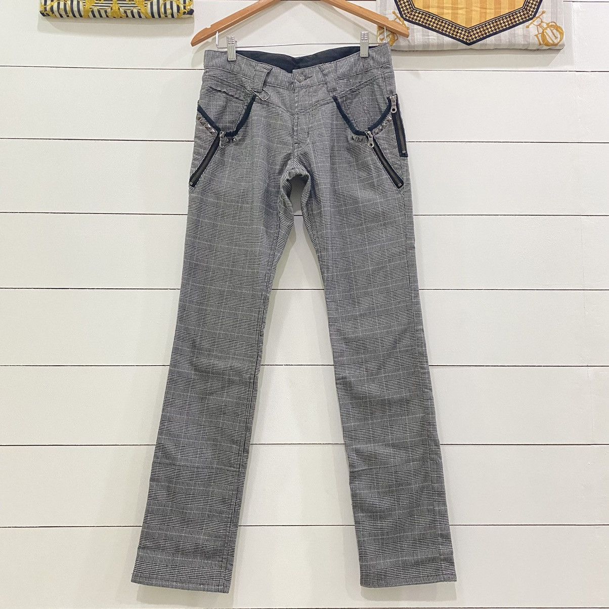 If Six Was Nine × Le Grande Bleu (L.G.B.) × PPFM Vintage PPFM Tactical Checkered Pants on Punk Style Size US 31 - 1 Thumbnail