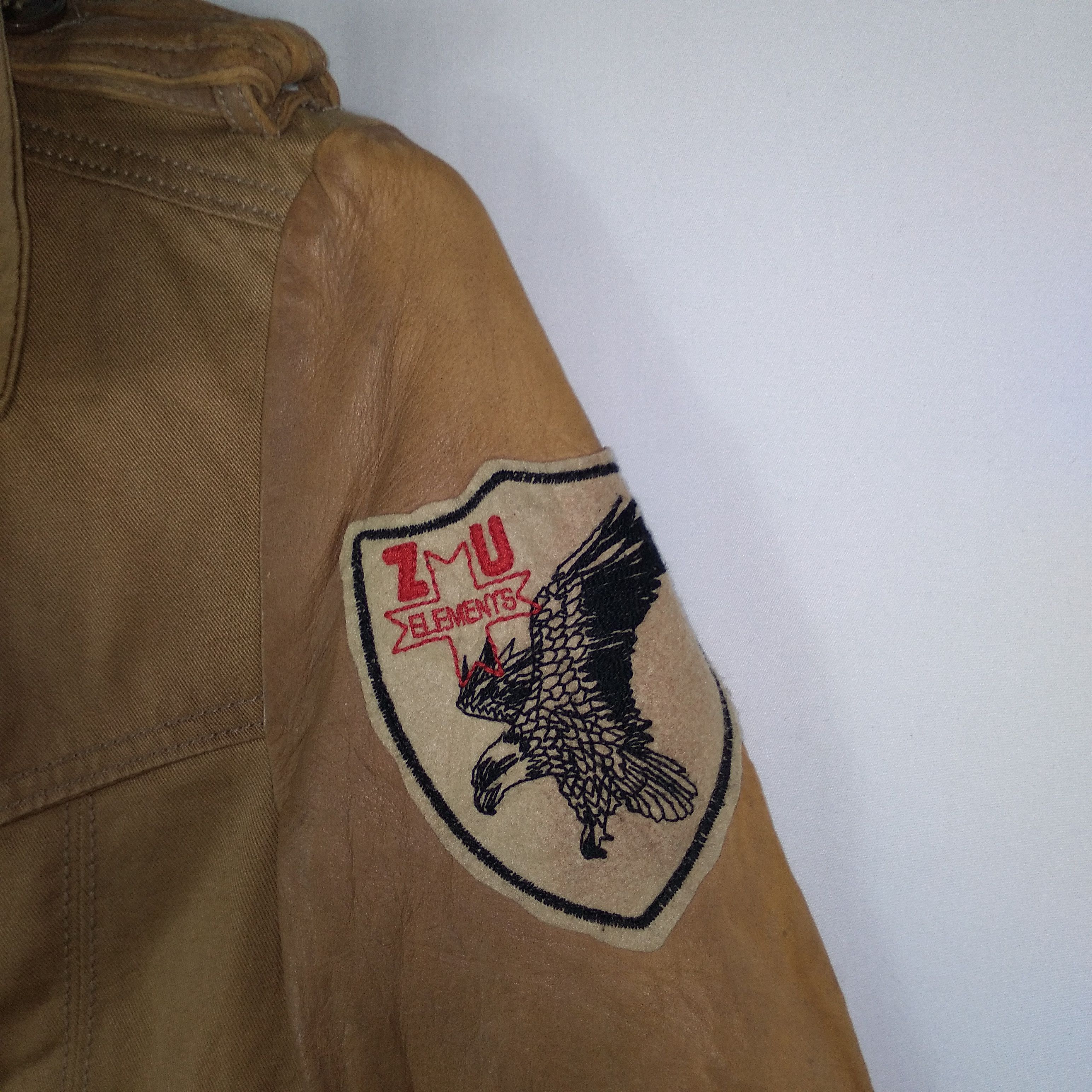 Other Zu Elements Sleeves Leathers Faded Stylish Chore Jacket Size US M / EU 48-50 / 2 - 6 Thumbnail