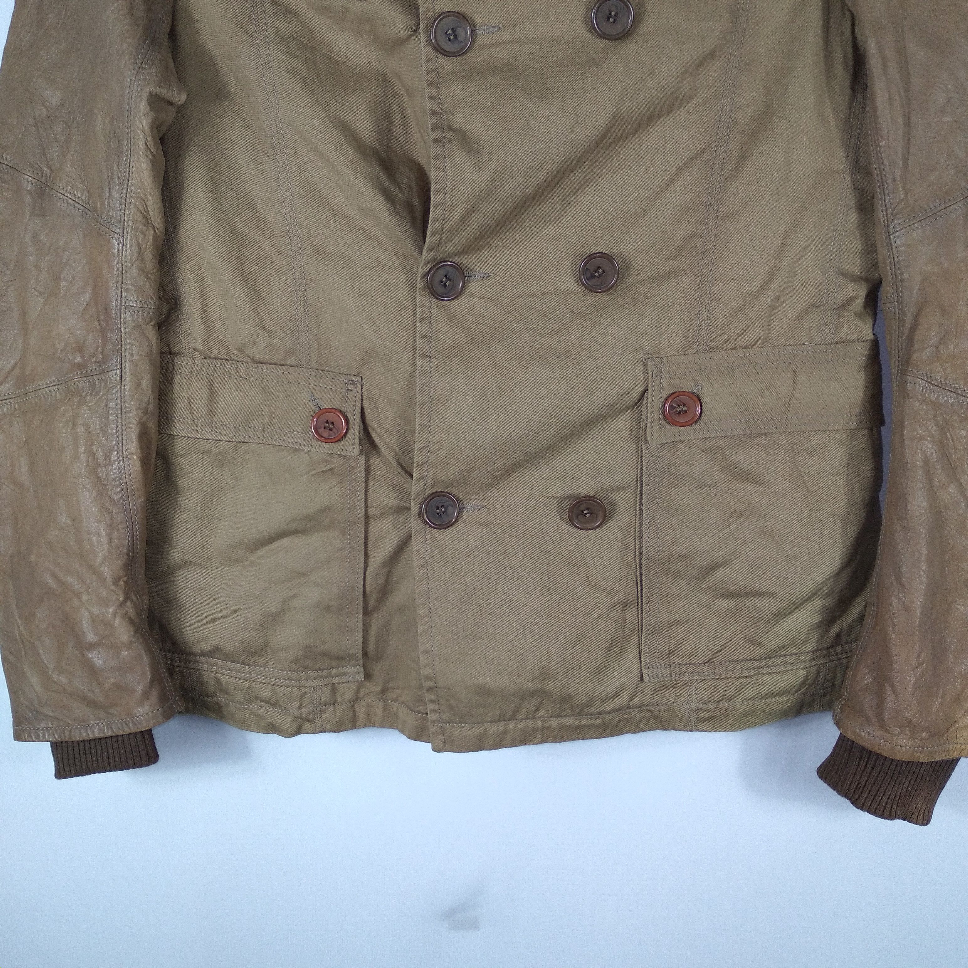 Other Zu Elements Sleeves Leathers Faded Stylish Chore Jacket Size US M / EU 48-50 / 2 - 3 Thumbnail