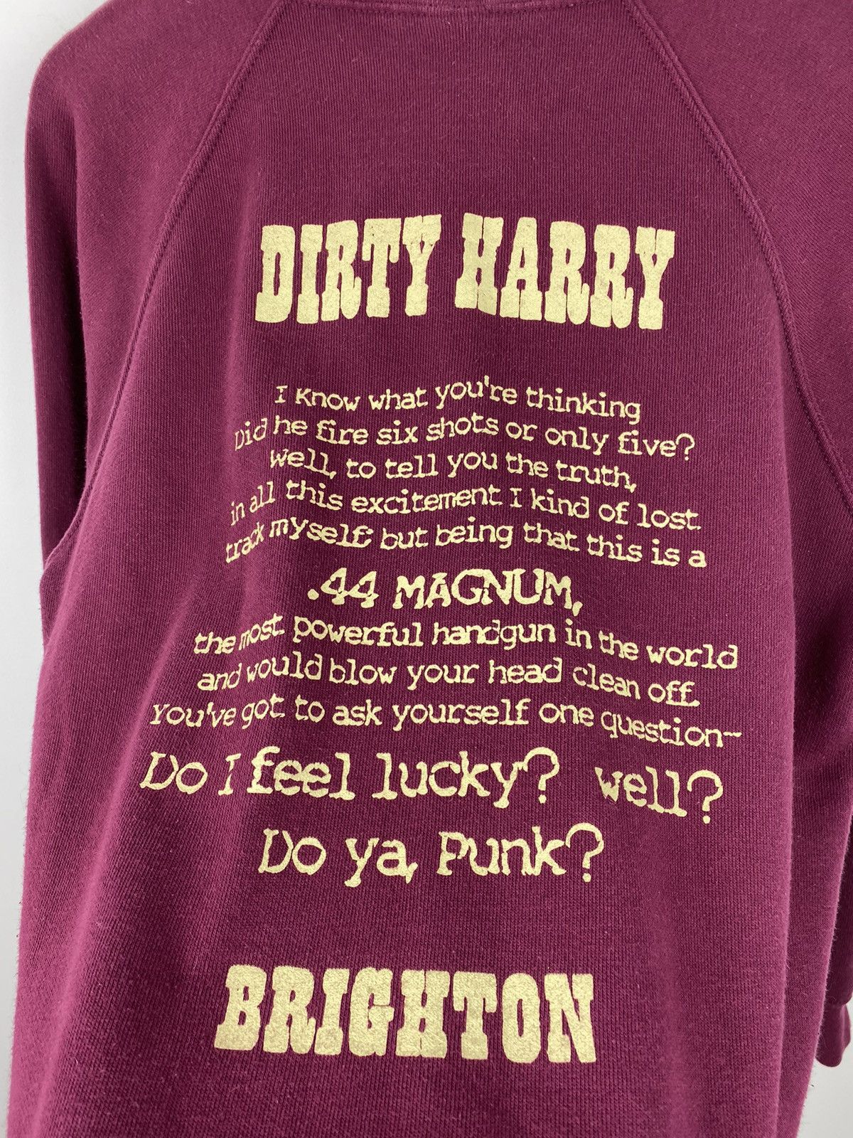Vintage Dirty Harry Brighton Clint Eastwood Sweatshirt Taxi Driver Size US M / EU 48-50 / 2 - 7 Thumbnail