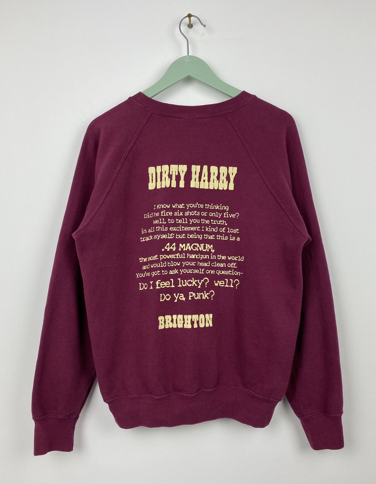 Vintage Dirty Harry Brighton Clint Eastwood Sweatshirt Taxi Driver Size US M / EU 48-50 / 2 - 5 Thumbnail