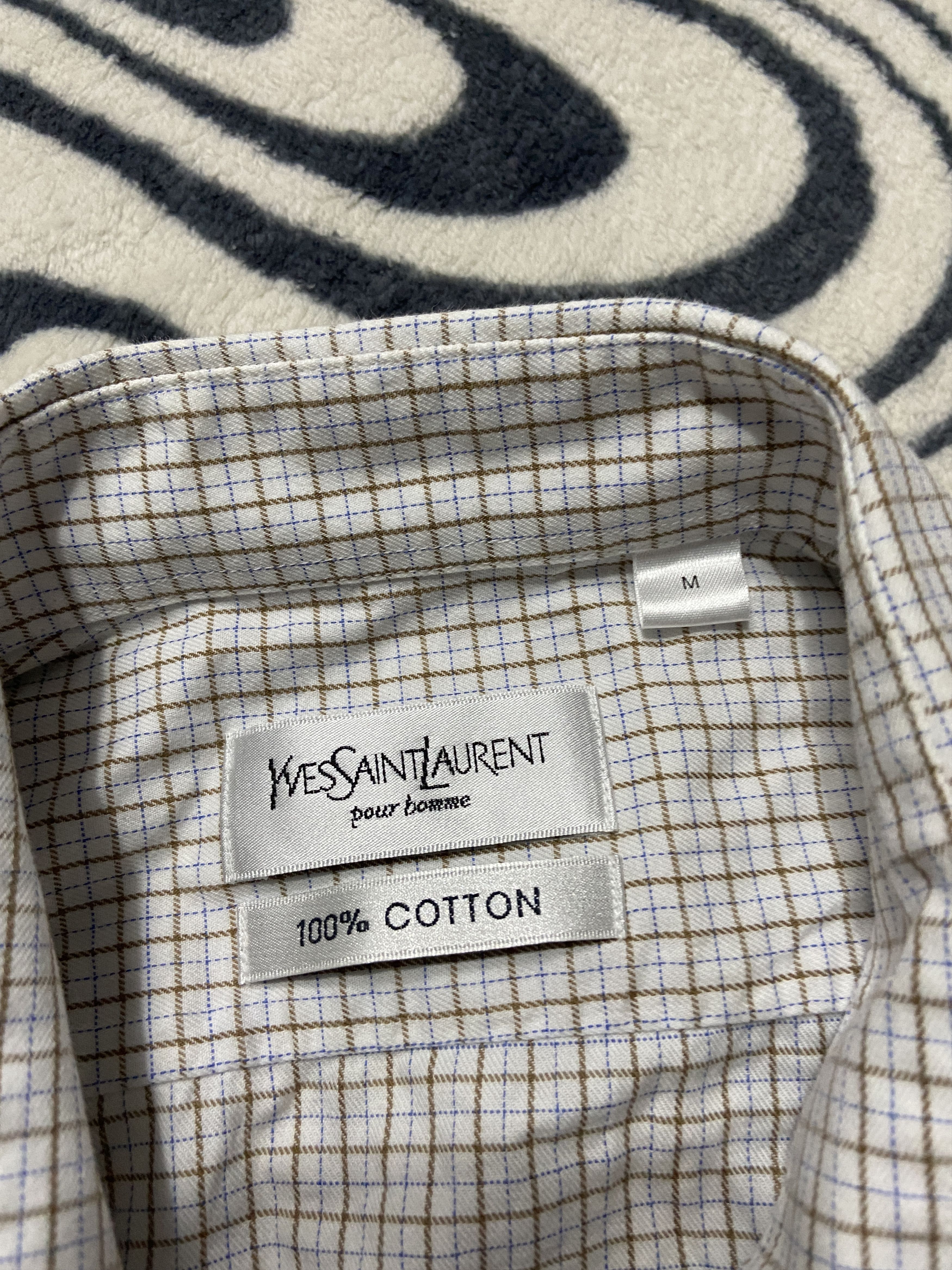 Yves Saint Laurent Yves Saint Laurent YSL Men's Short Sleeve Shirt Size US M / EU 48-50 / 2 - 3 Thumbnail