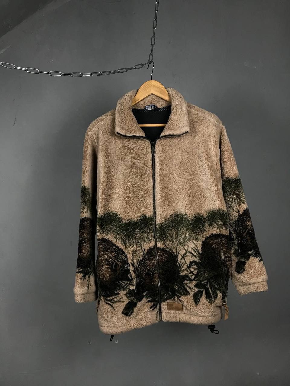 Other Overprinted Fleece American vintage zip sweatshirt Size US S / EU 44-46 / 1 - 1 Thumbnail