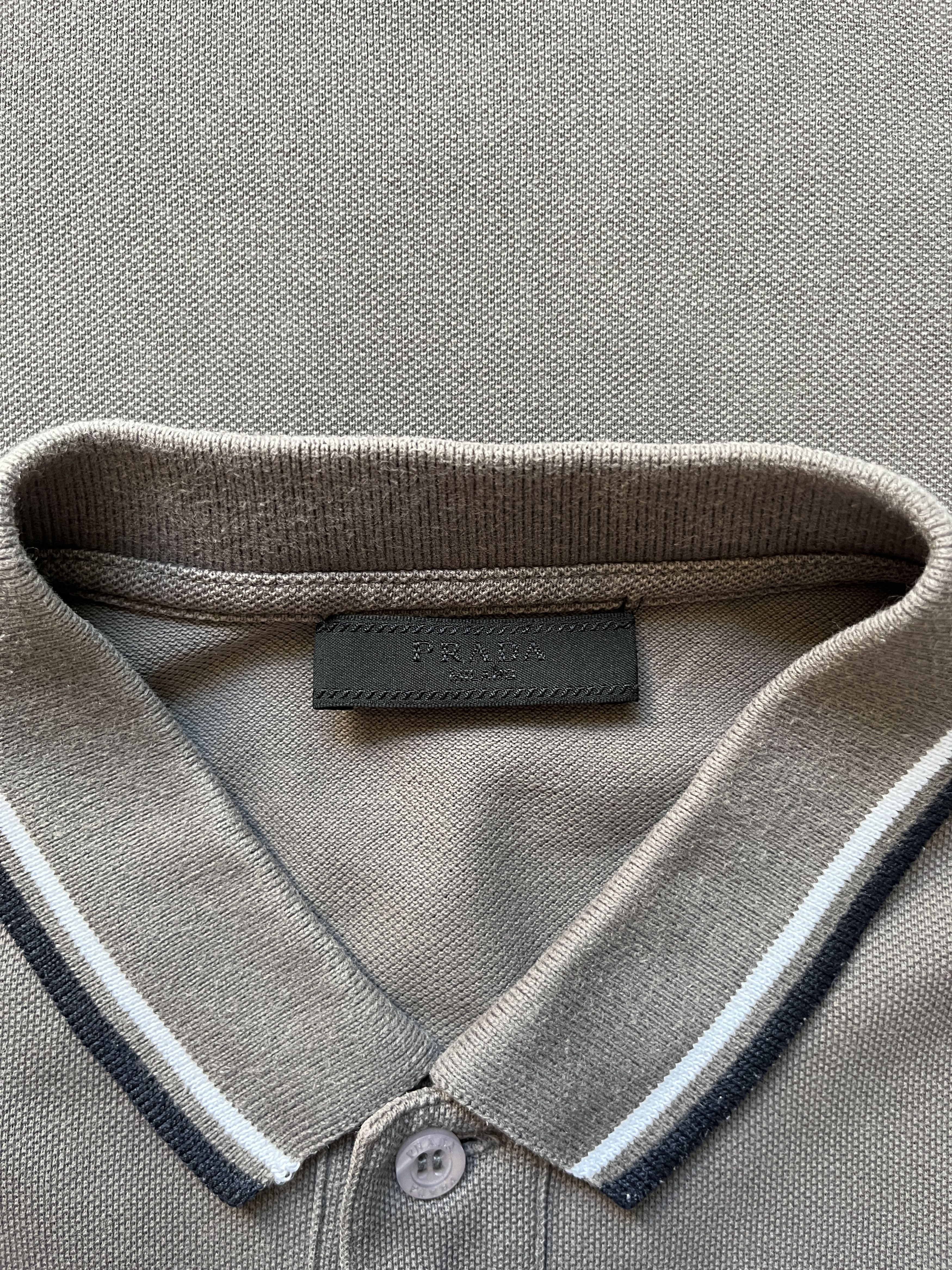 Prada ⚡️QUICK SALE⚡️2016 Prada Taupe Grey Polo Size US S / EU 44-46 / 1 - 3 Thumbnail