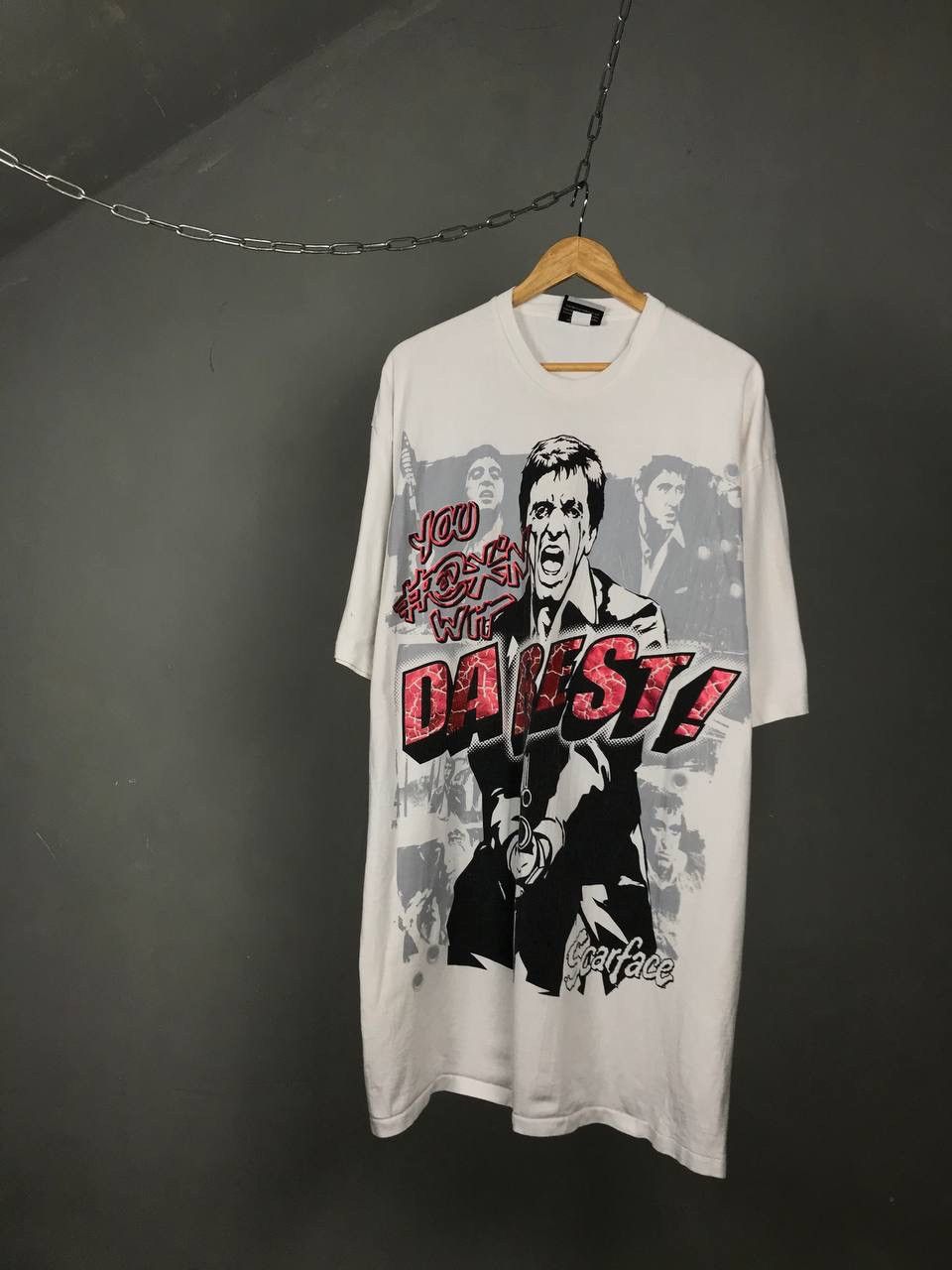 Vintage Scarface vintage cult movie made in USA overprinted tee Size US XXL / EU 58 / 5 - 1 Thumbnail