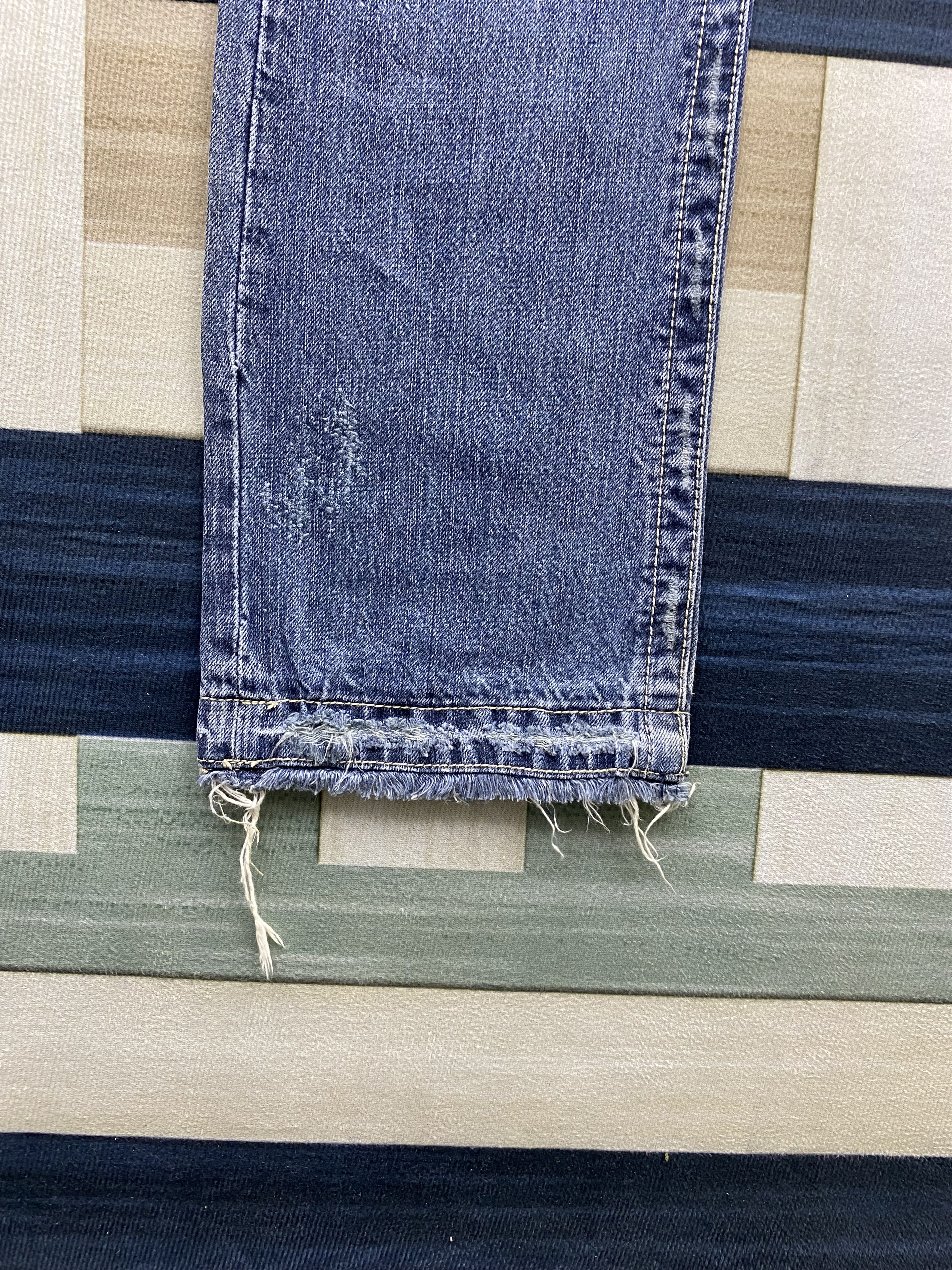 semanticdesign Japanese Brand Semantic Design Distress Denim Jean Size US 33 - 11 Thumbnail