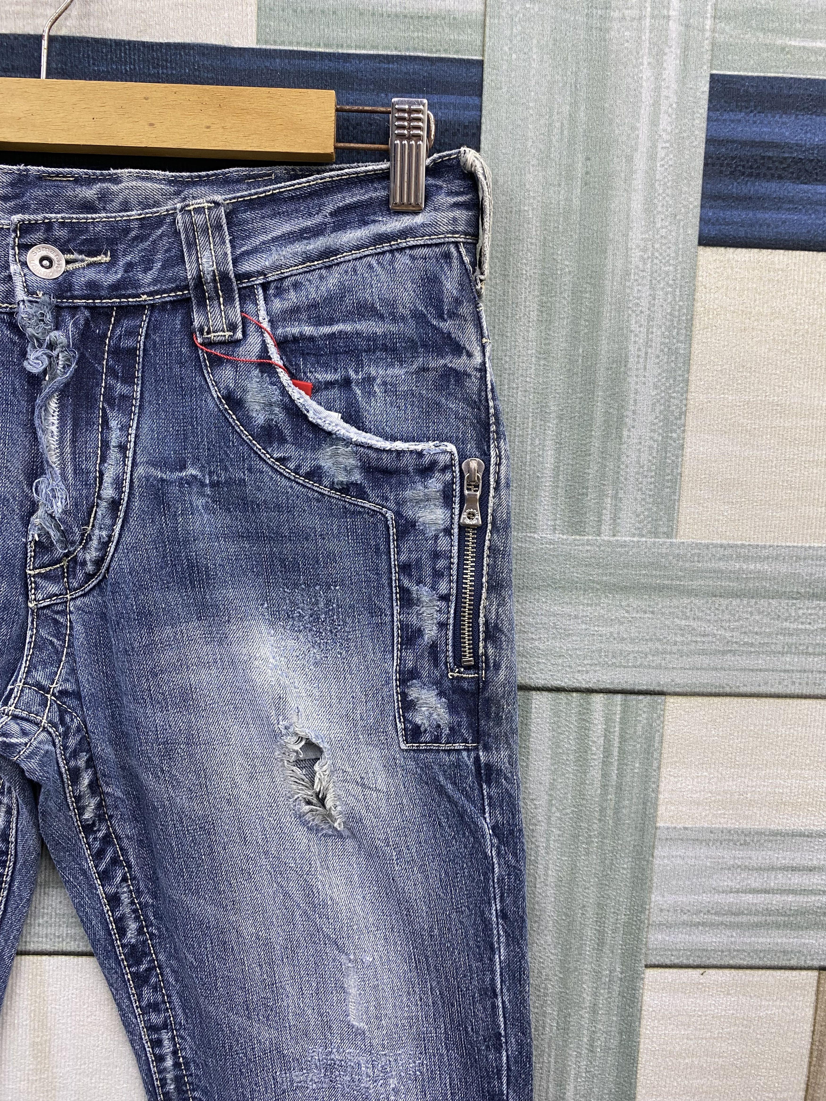 semanticdesign Japanese Brand Semantic Design Distress Denim Jean Size US 33 - 8 Thumbnail
