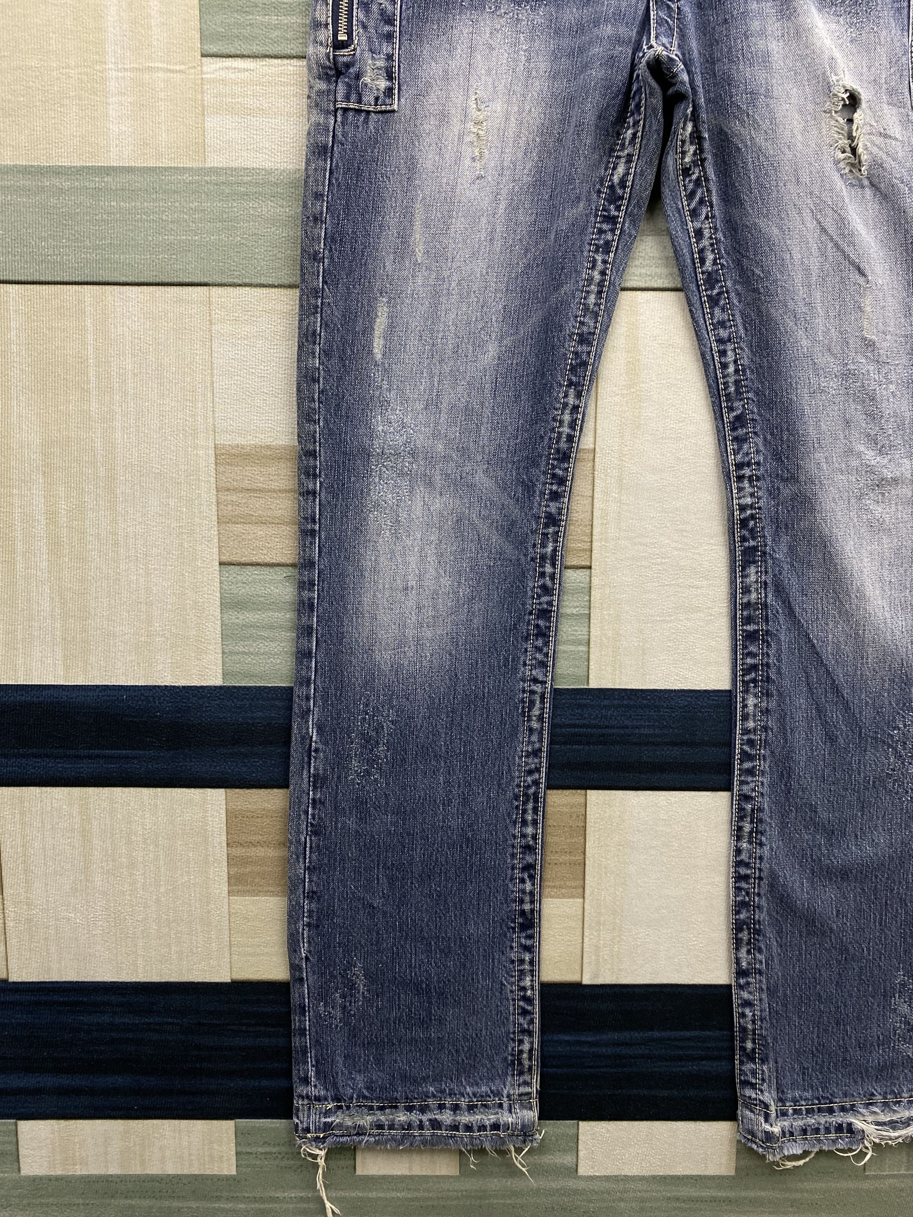 semanticdesign Japanese Brand Semantic Design Distress Denim Jean Size US 33 - 9 Thumbnail