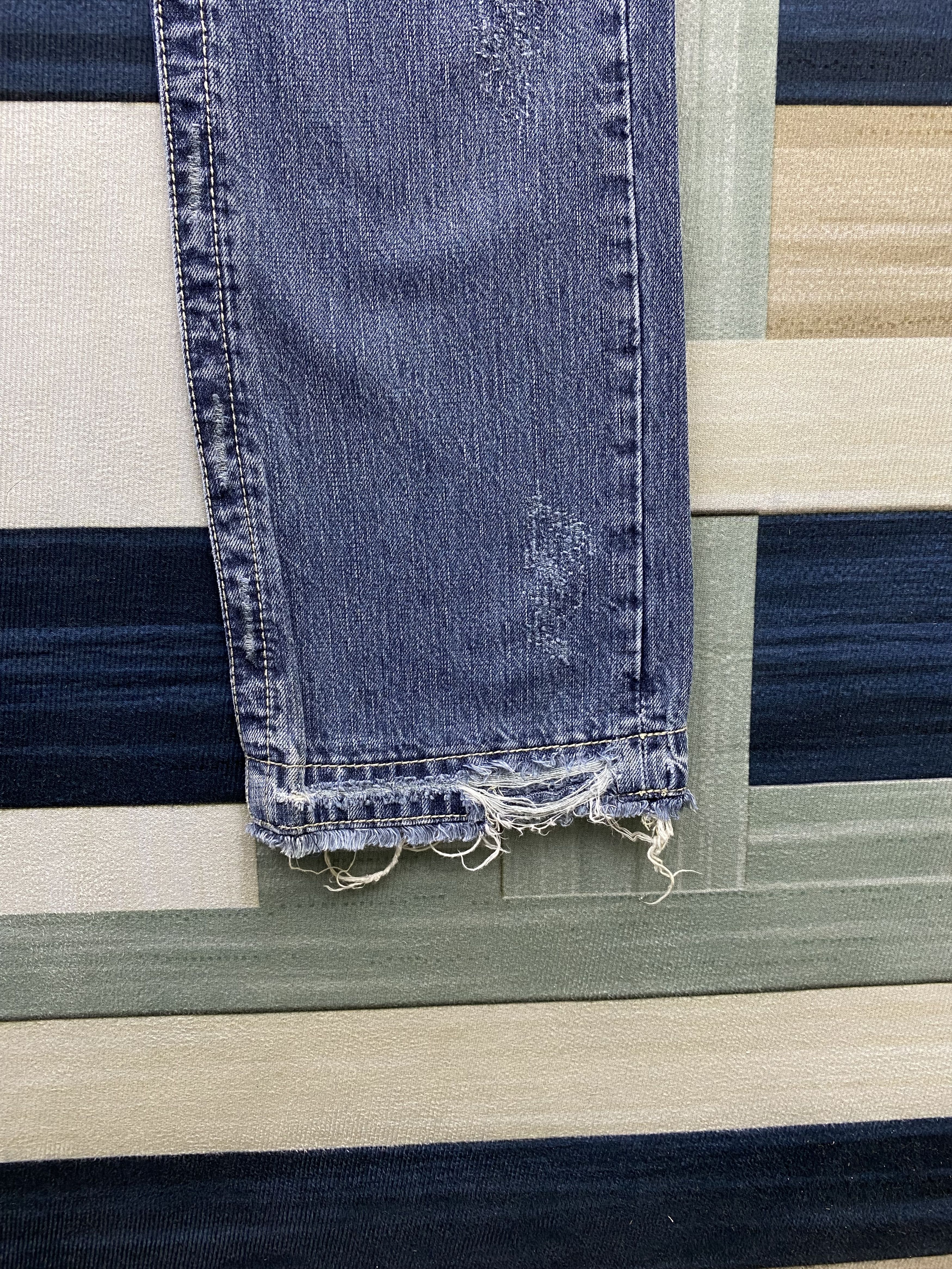 semanticdesign Japanese Brand Semantic Design Distress Denim Jean Size US 33 - 12 Thumbnail