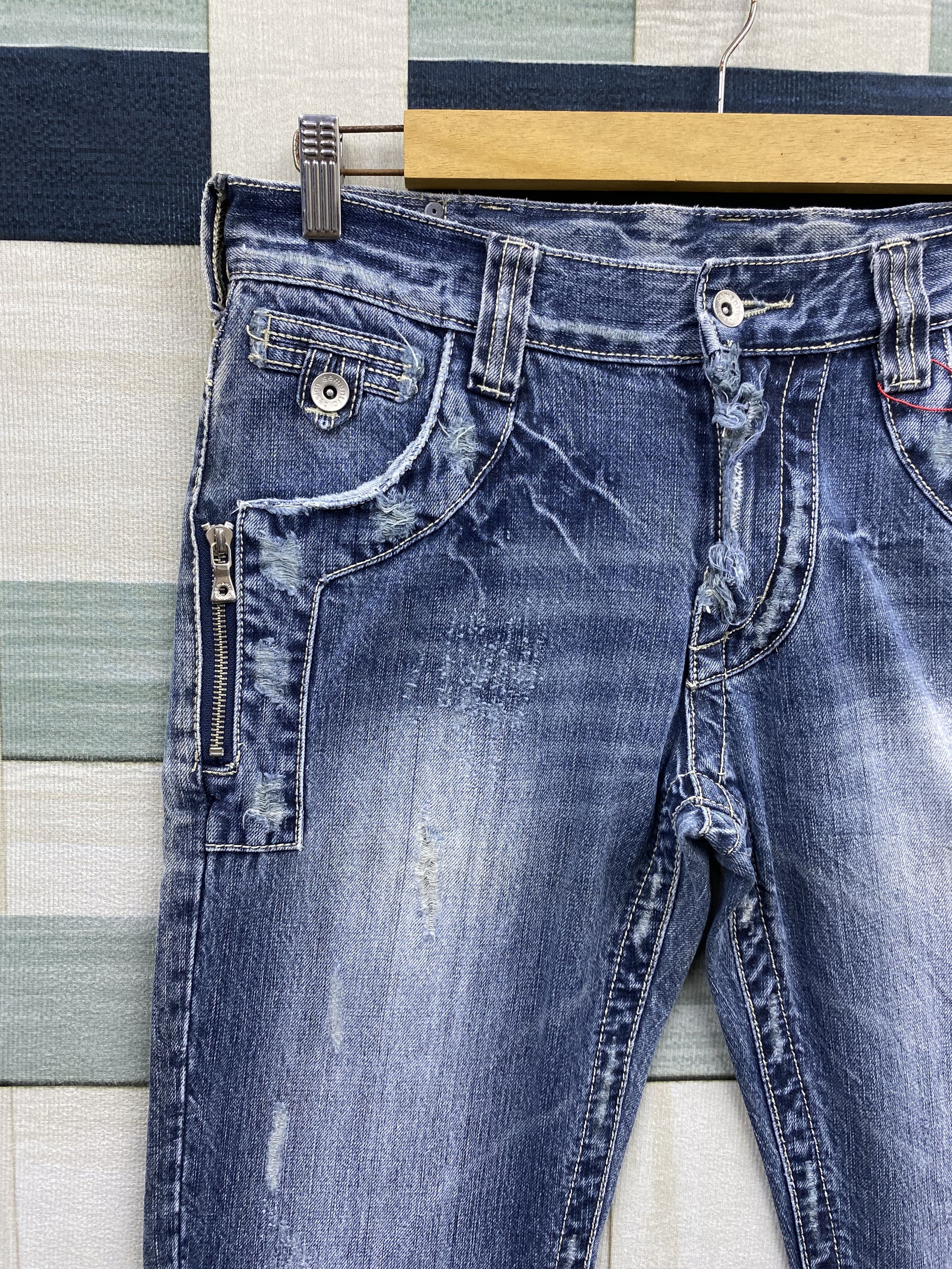 semanticdesign Japanese Brand Semantic Design Distress Denim Jean Size US 33 - 7 Thumbnail