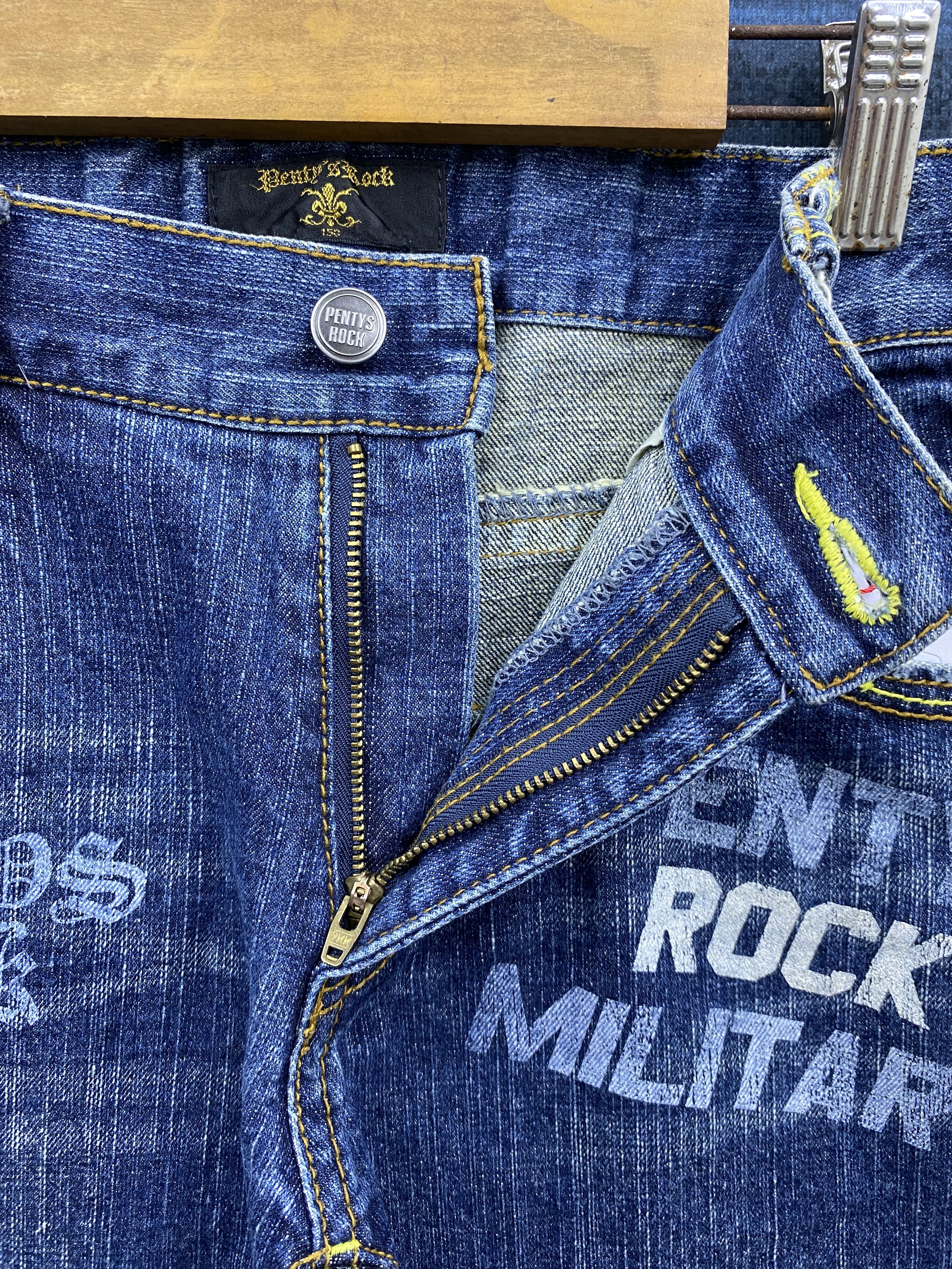 Designer × Japanese Brand Japanese Brand Penty's Rock Printed Denim Jean Size US 29 - 9 Thumbnail