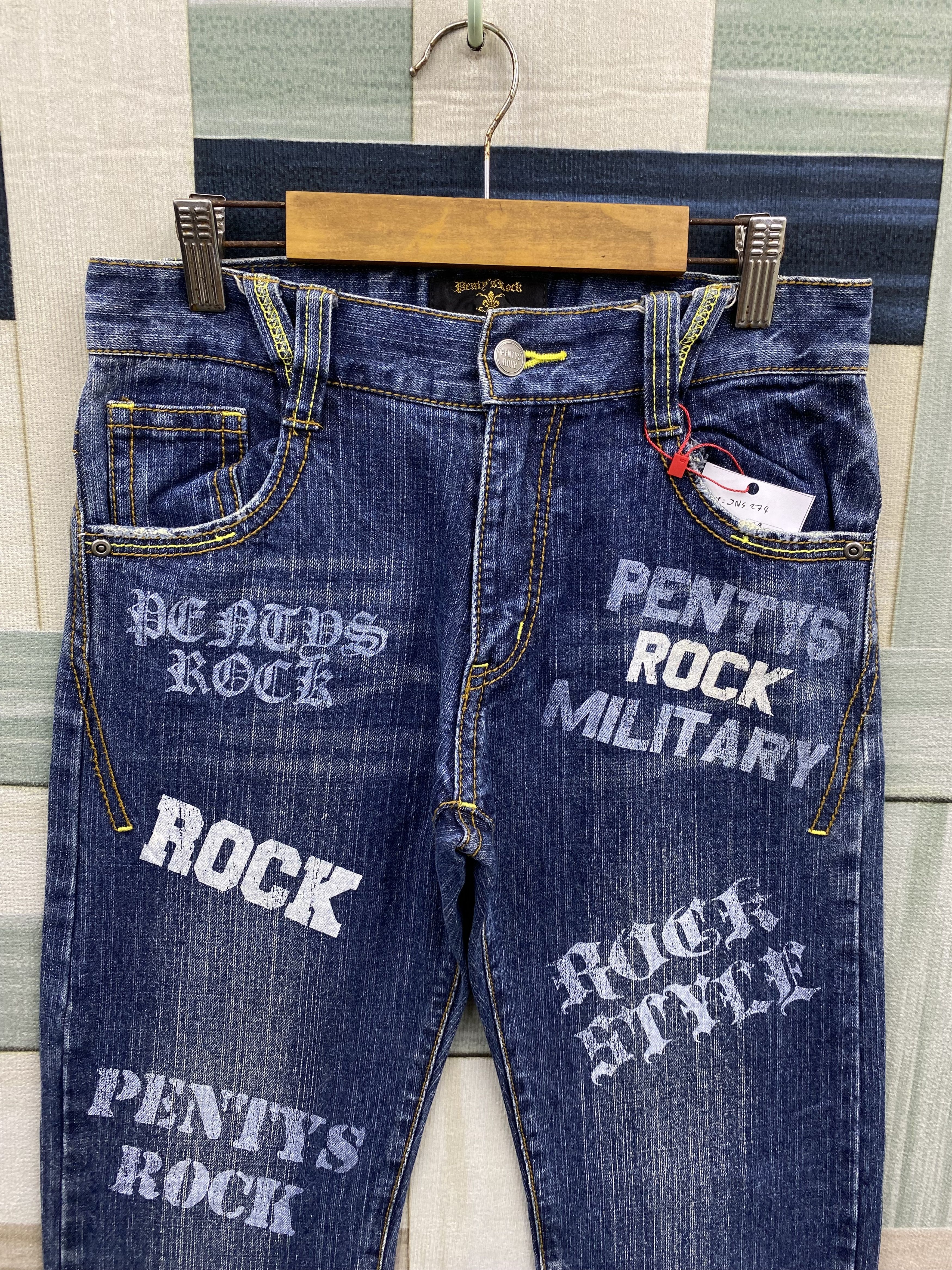 Designer × Japanese Brand Japanese Brand Penty's Rock Printed Denim Jean Size US 29 - 2 Thumbnail