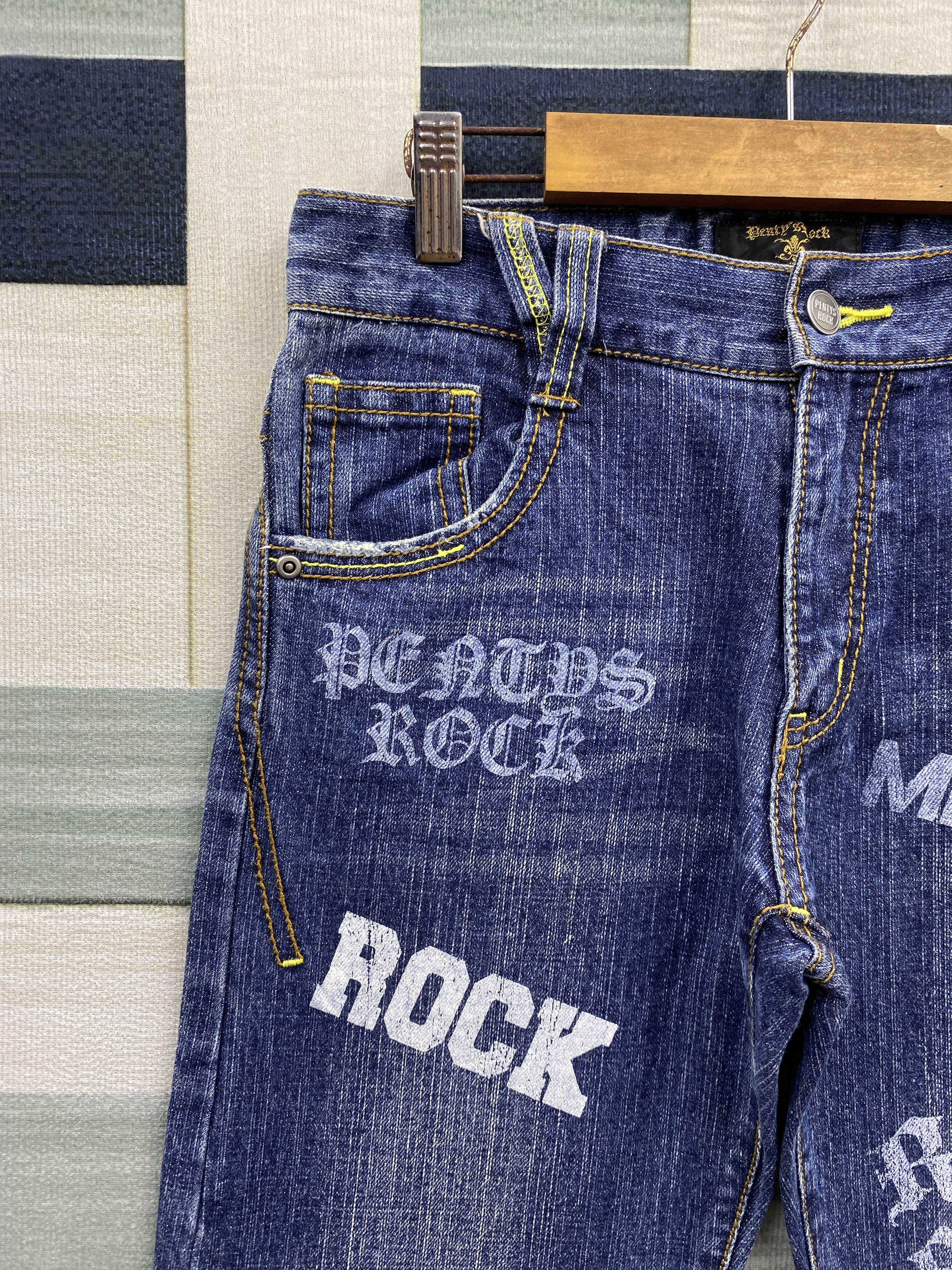 Designer × Japanese Brand Japanese Brand Penty's Rock Printed Denim Jean Size US 29 - 3 Thumbnail