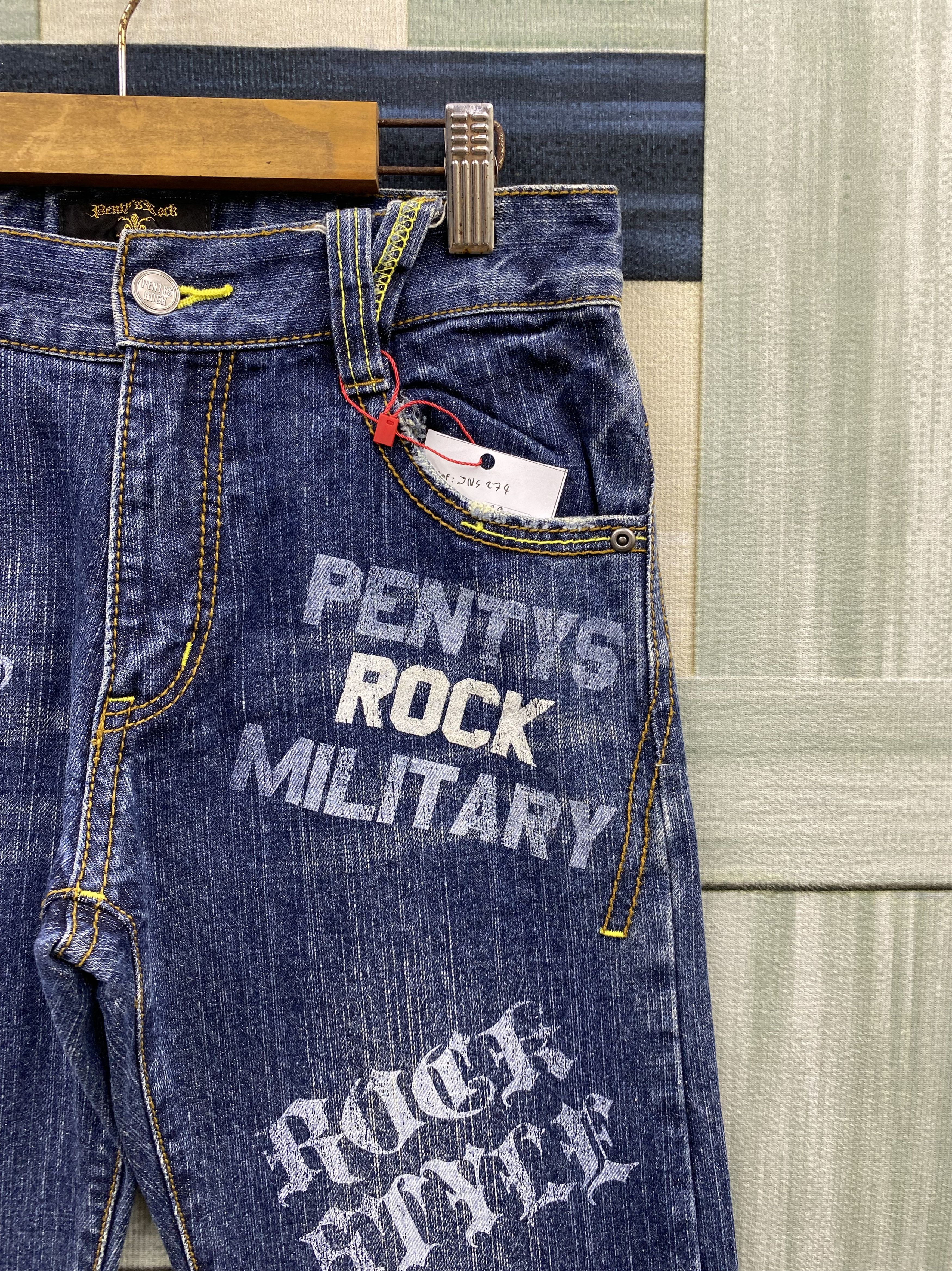 Designer × Japanese Brand Japanese Brand Penty's Rock Printed Denim Jean Size US 29 - 4 Thumbnail