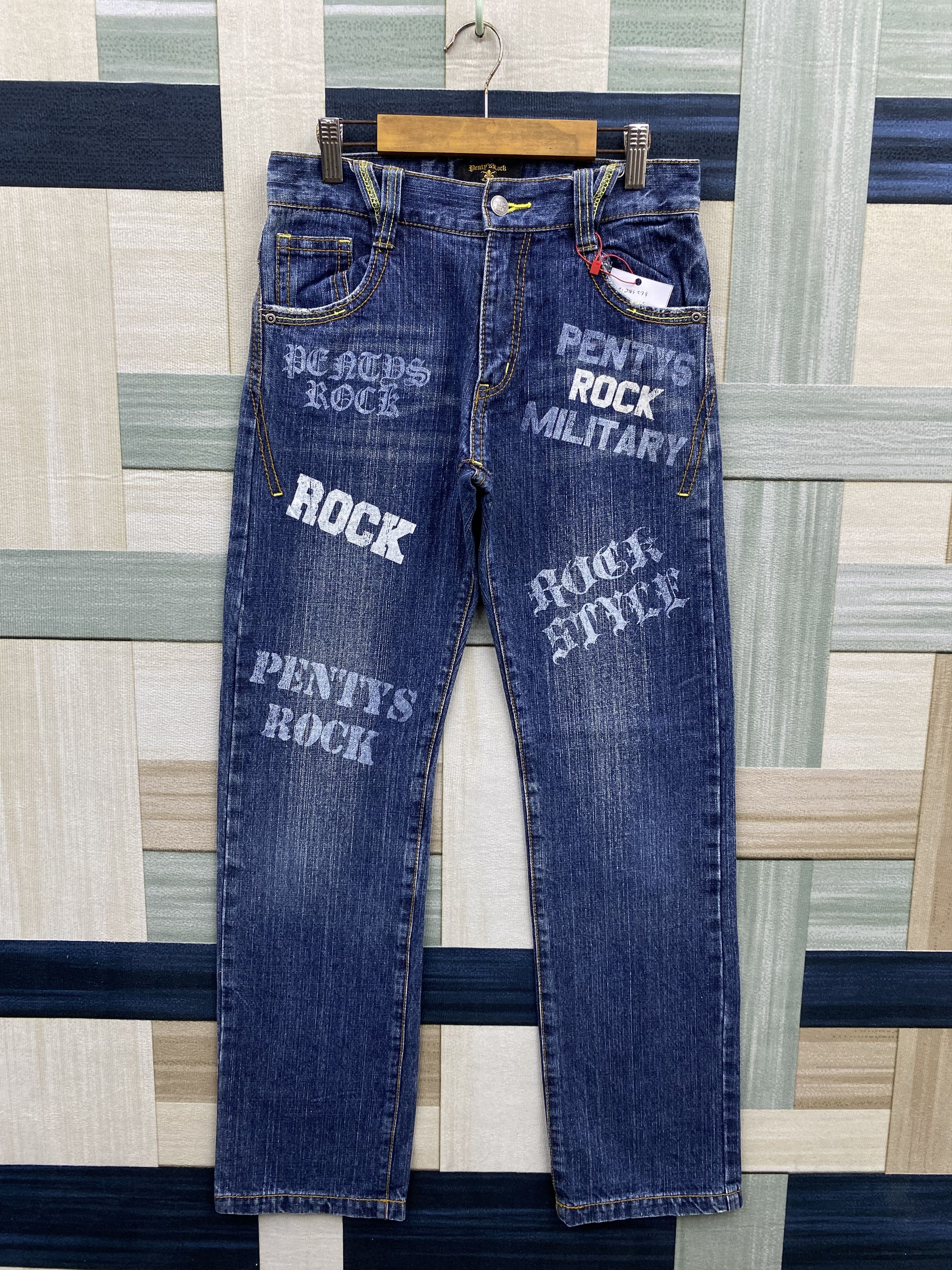 Designer × Japanese Brand Japanese Brand Penty's Rock Printed Denim Jean Size US 29 - 1 Thumbnail