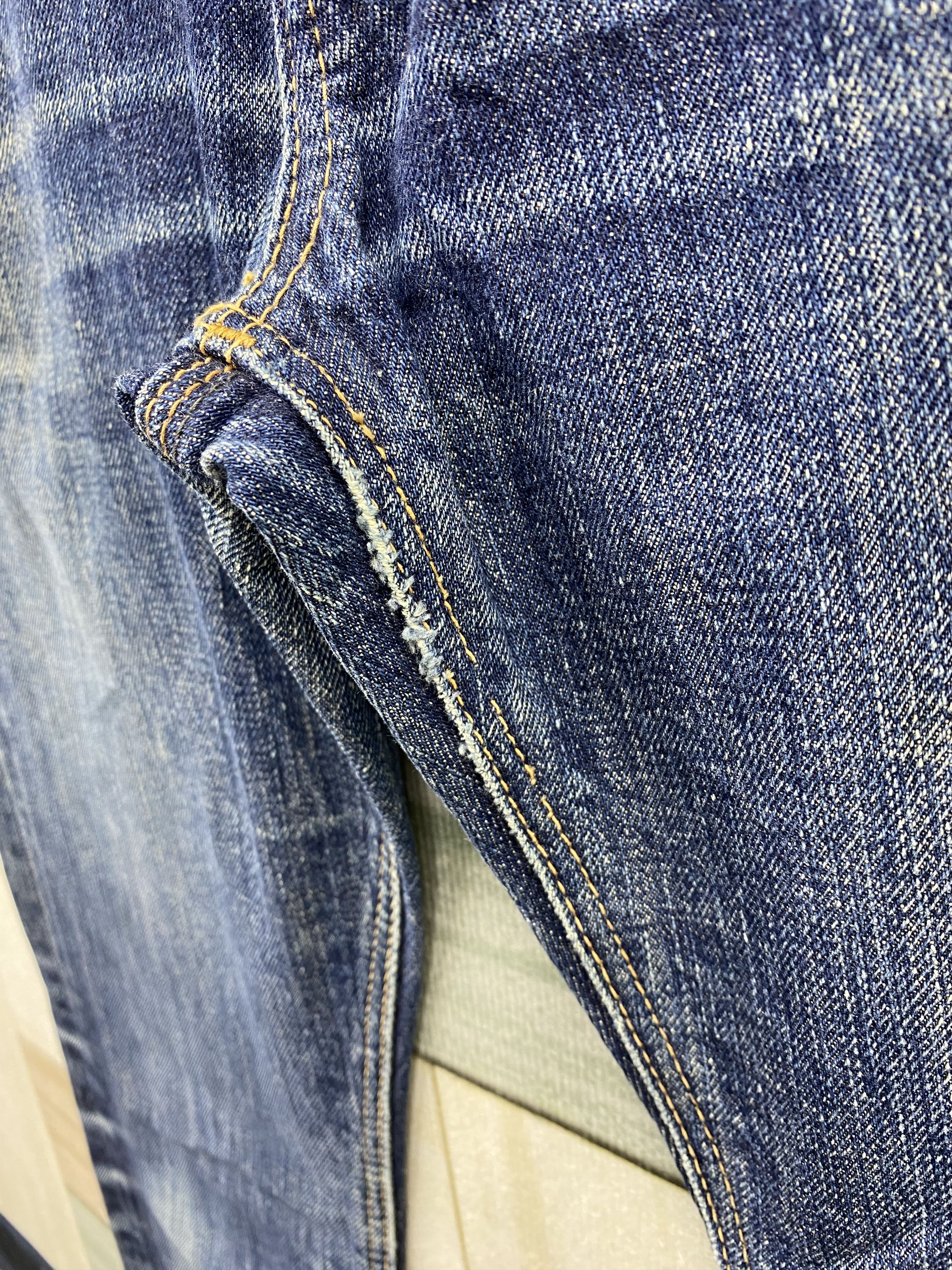 OMNIGOD D.M.G Domingo Omnigod Faded Blue Denim Jean Pant Size US 32 / EU 48 - 17 Thumbnail